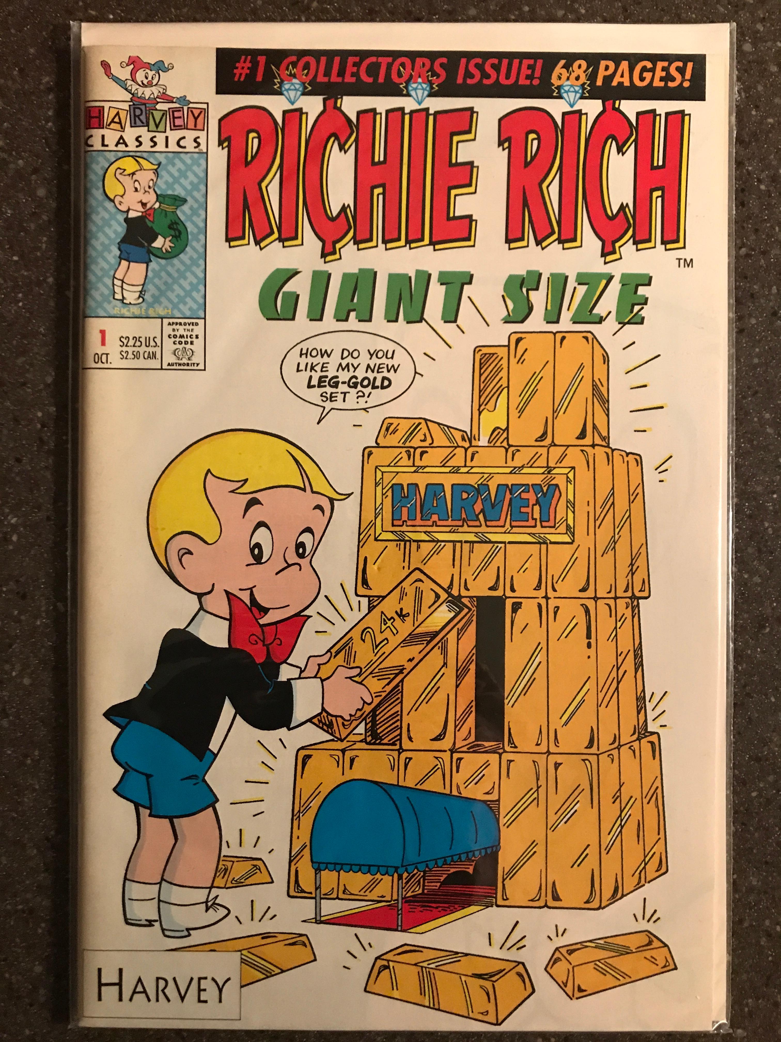 Richie Rich Giant Size Comic #1 Harvey Comics