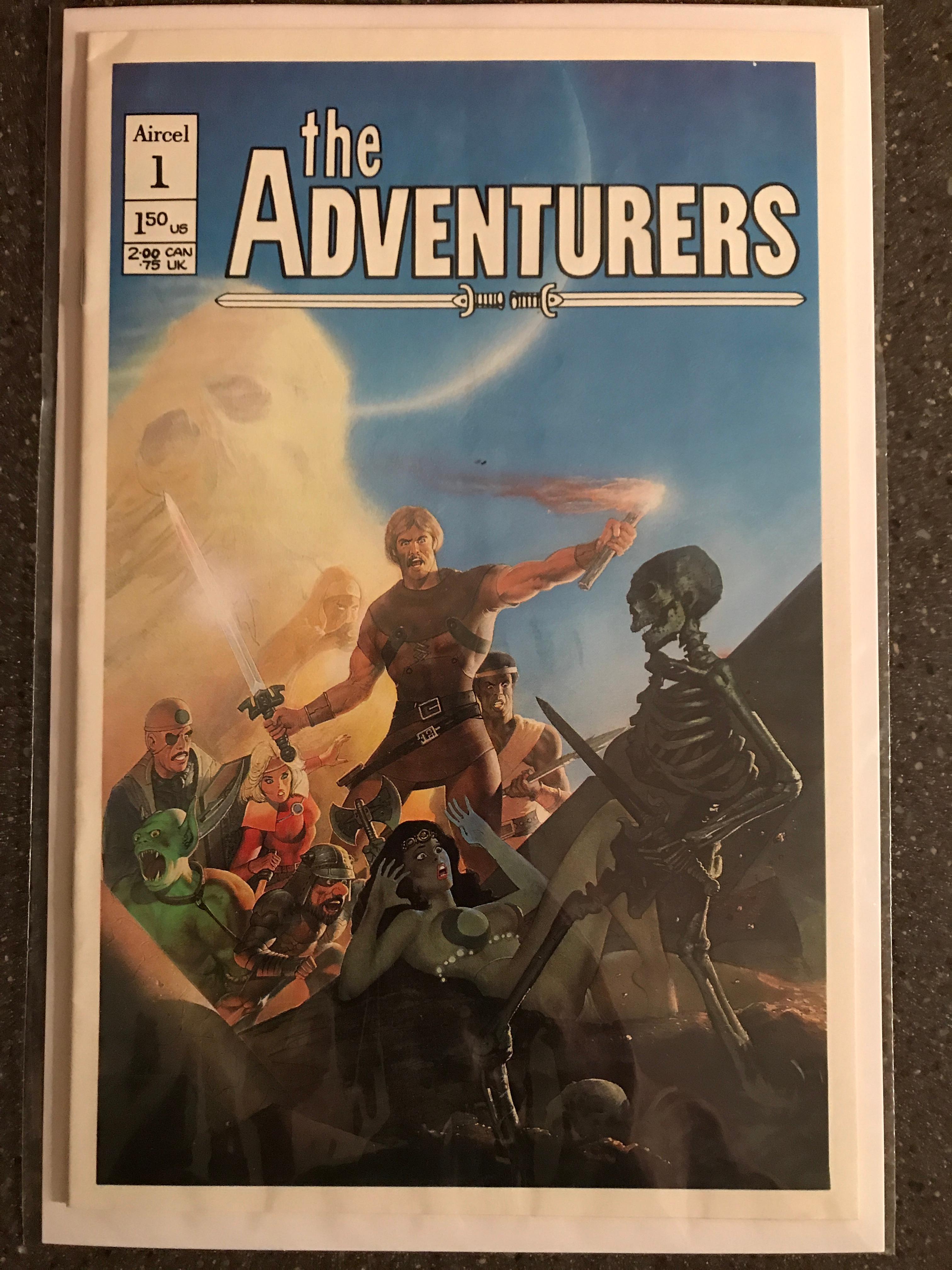 The Adventurers Comics 1-2 RARE Variant Cover For #1