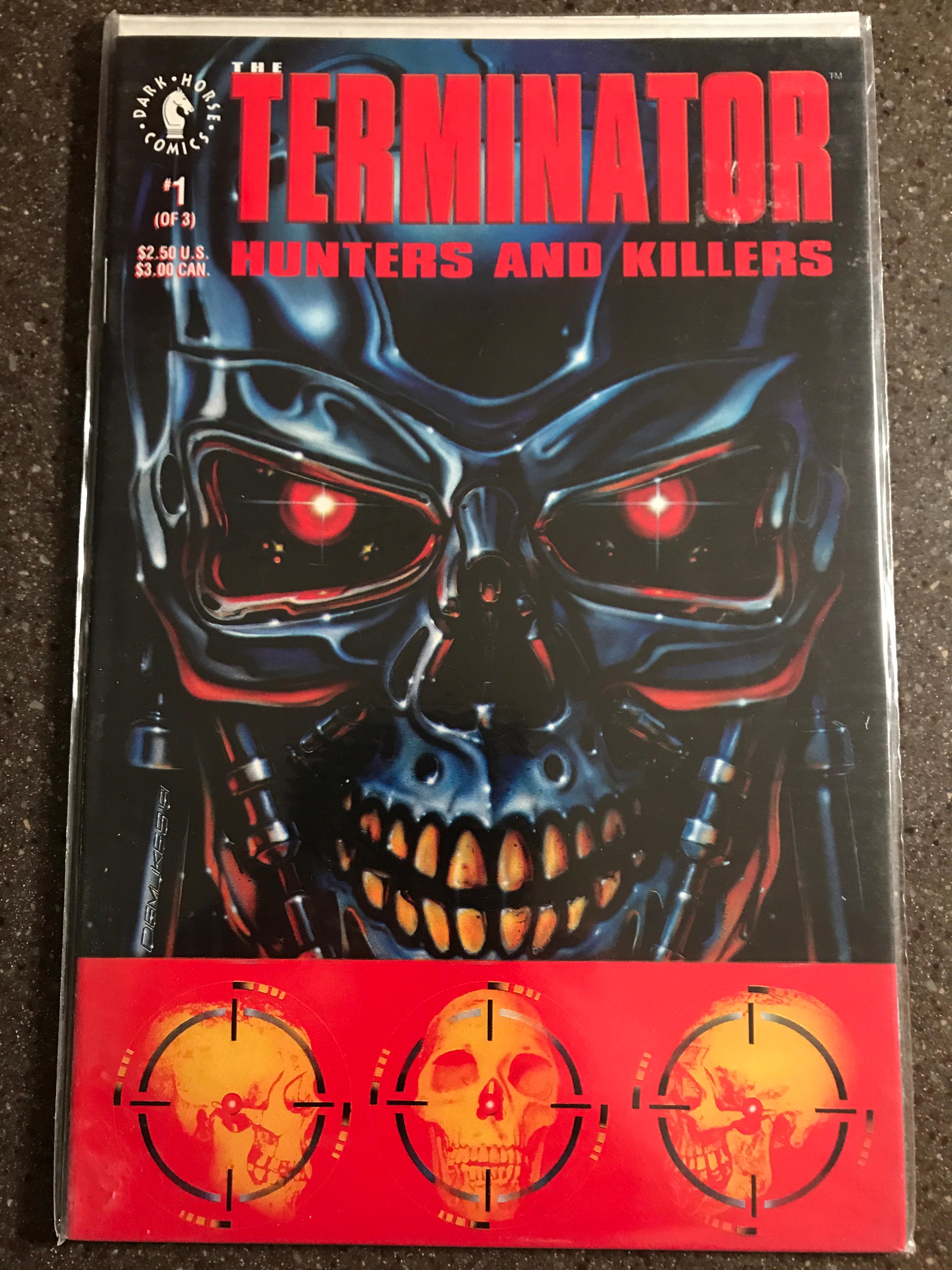 Terminator Hunters and Killers Comics Entire Series #1-3 Dark Horse Comics