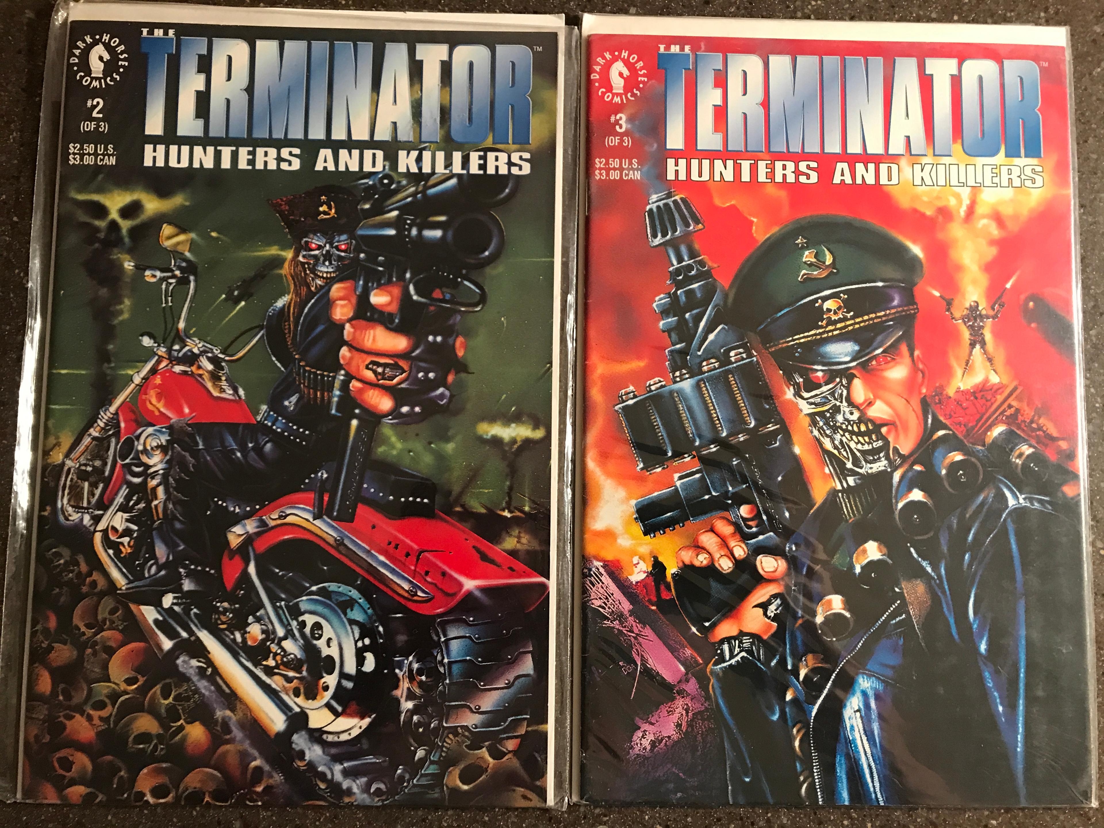 Terminator Hunters and Killers Comics Entire Series #1-3 Dark Horse Comics