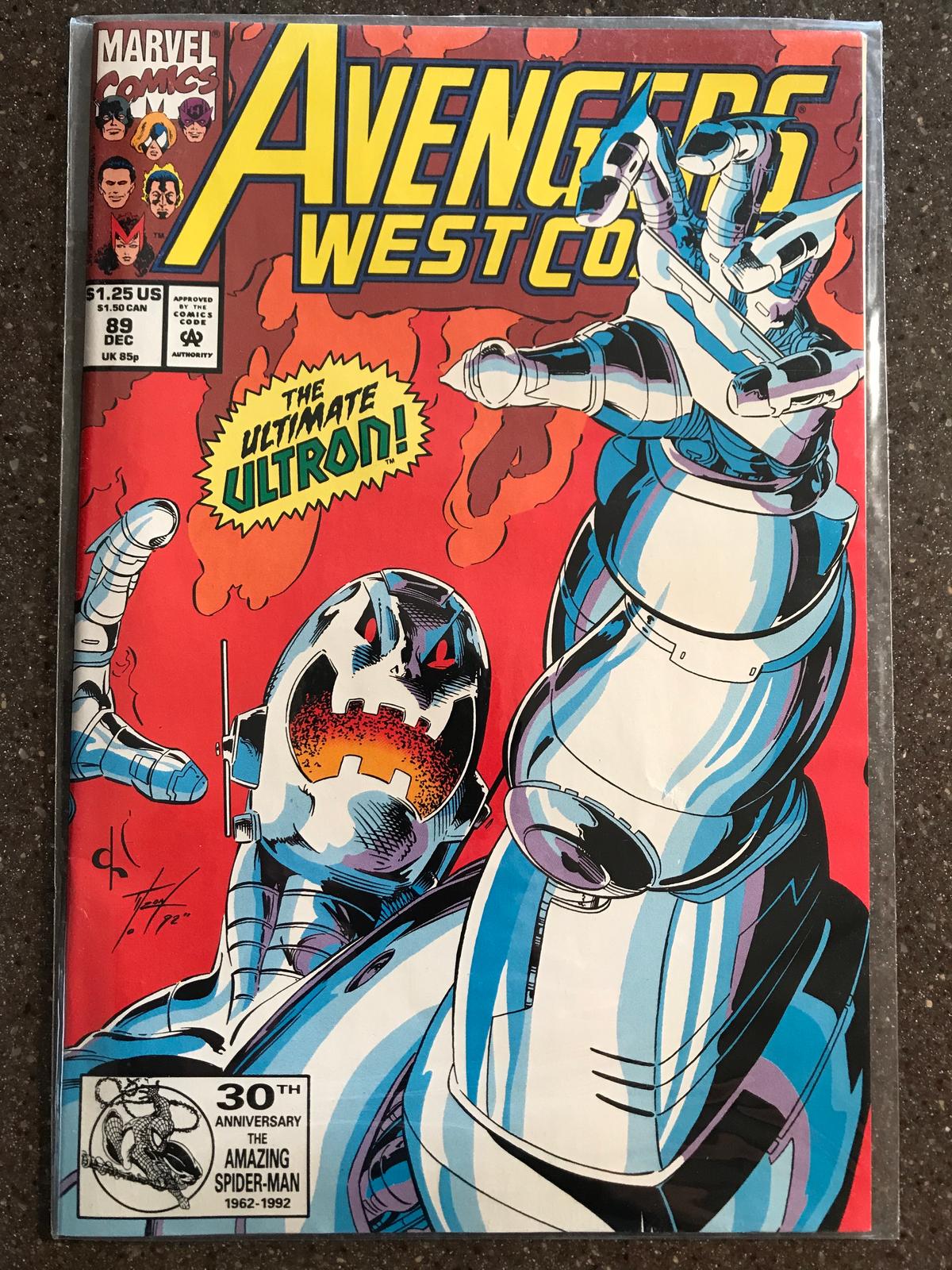 Avengers West Coast Comics #89 Marvel Comics ULTRON COVER