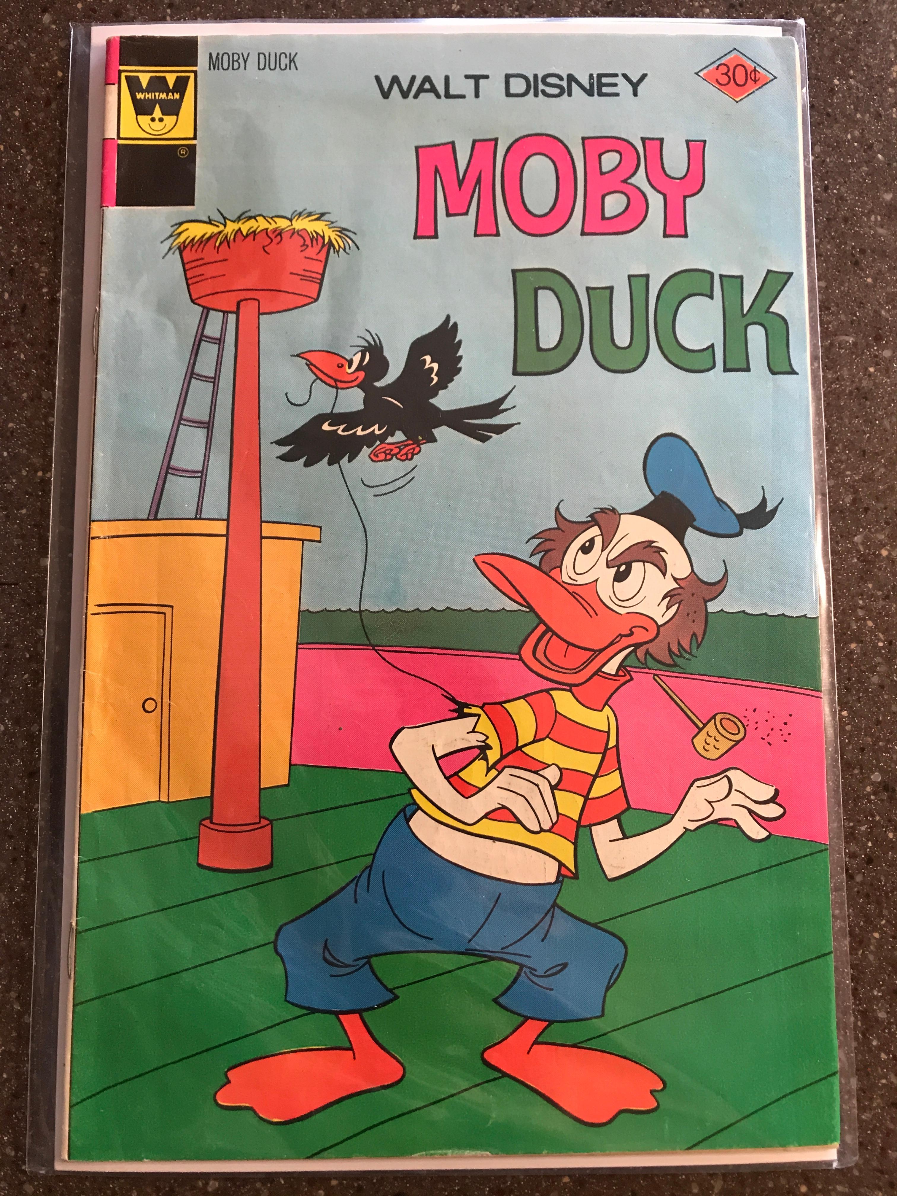 Walt Disney Moby Duck Comics #24 Whitman Bronze Age 1976 Cartoon Comic