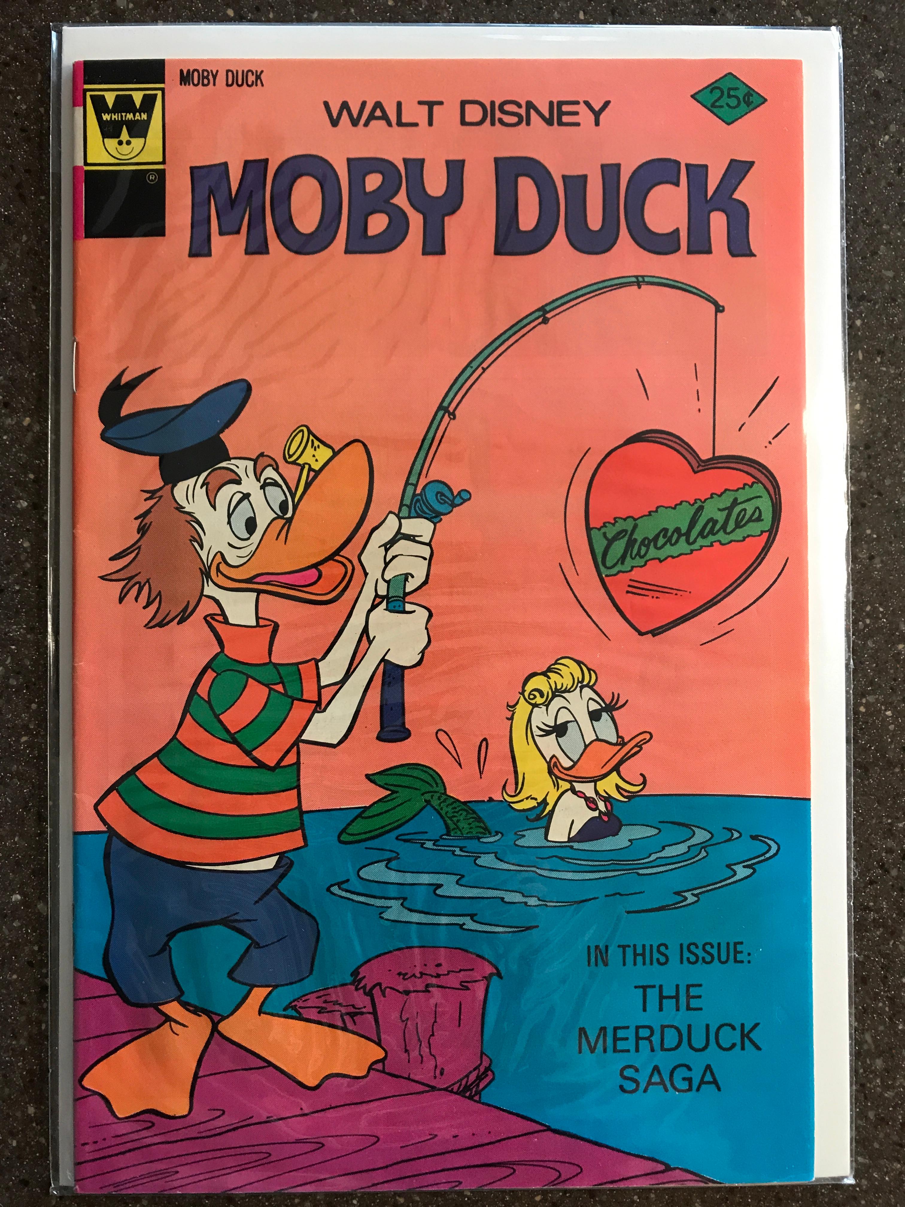 Walt Disney Moby Duck Comics #23 Whitman Bronze Age 1976 Cartoon Comic