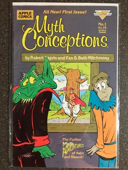 Myth Conceptions Comic #1 Apple Comics 1987 Robert Asprin Phil Foglio Fantasy Adventure KEY 1st Issu