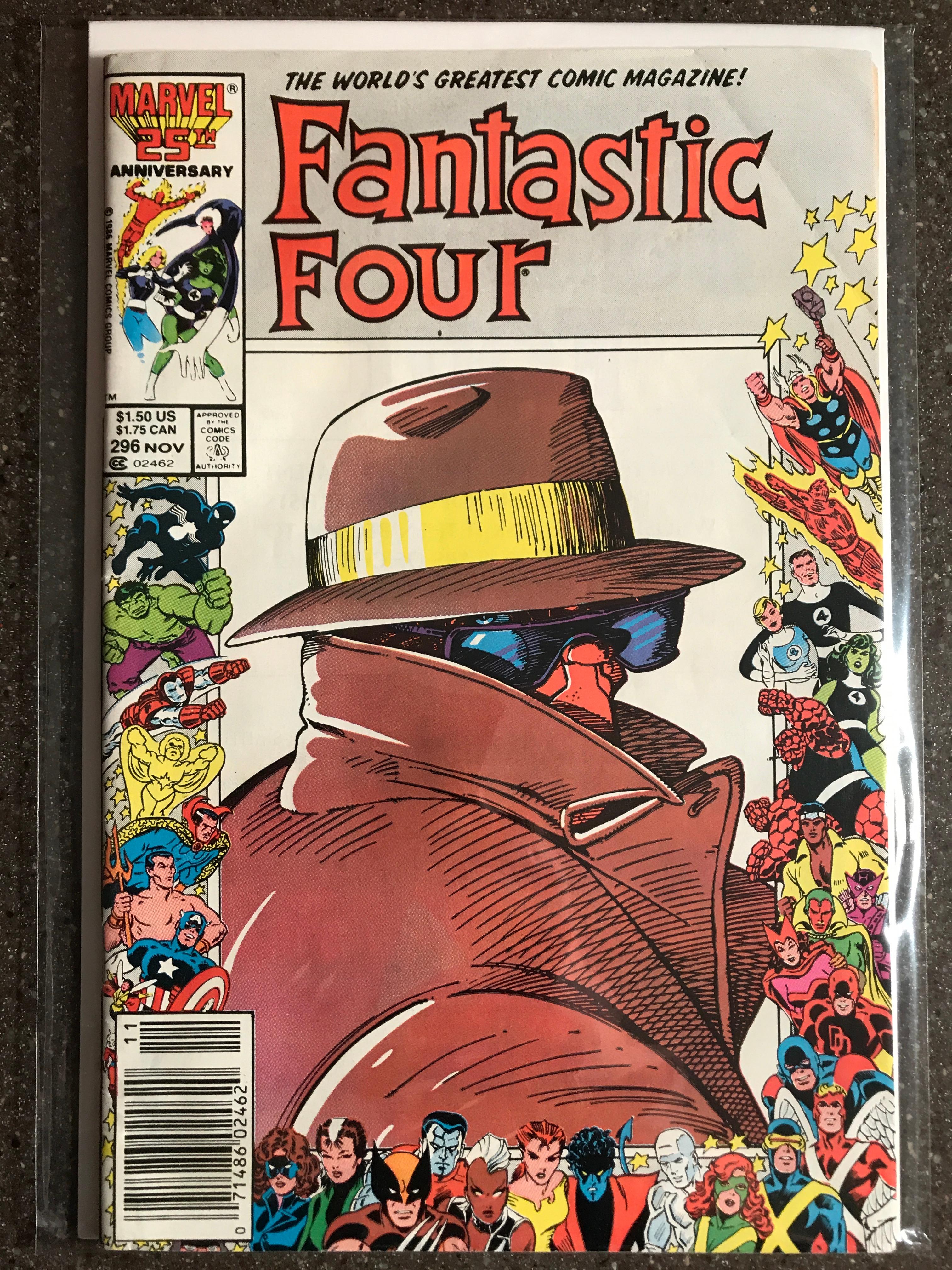 Fantastic Four Comic #296 Marvel Comics 1986 KEY