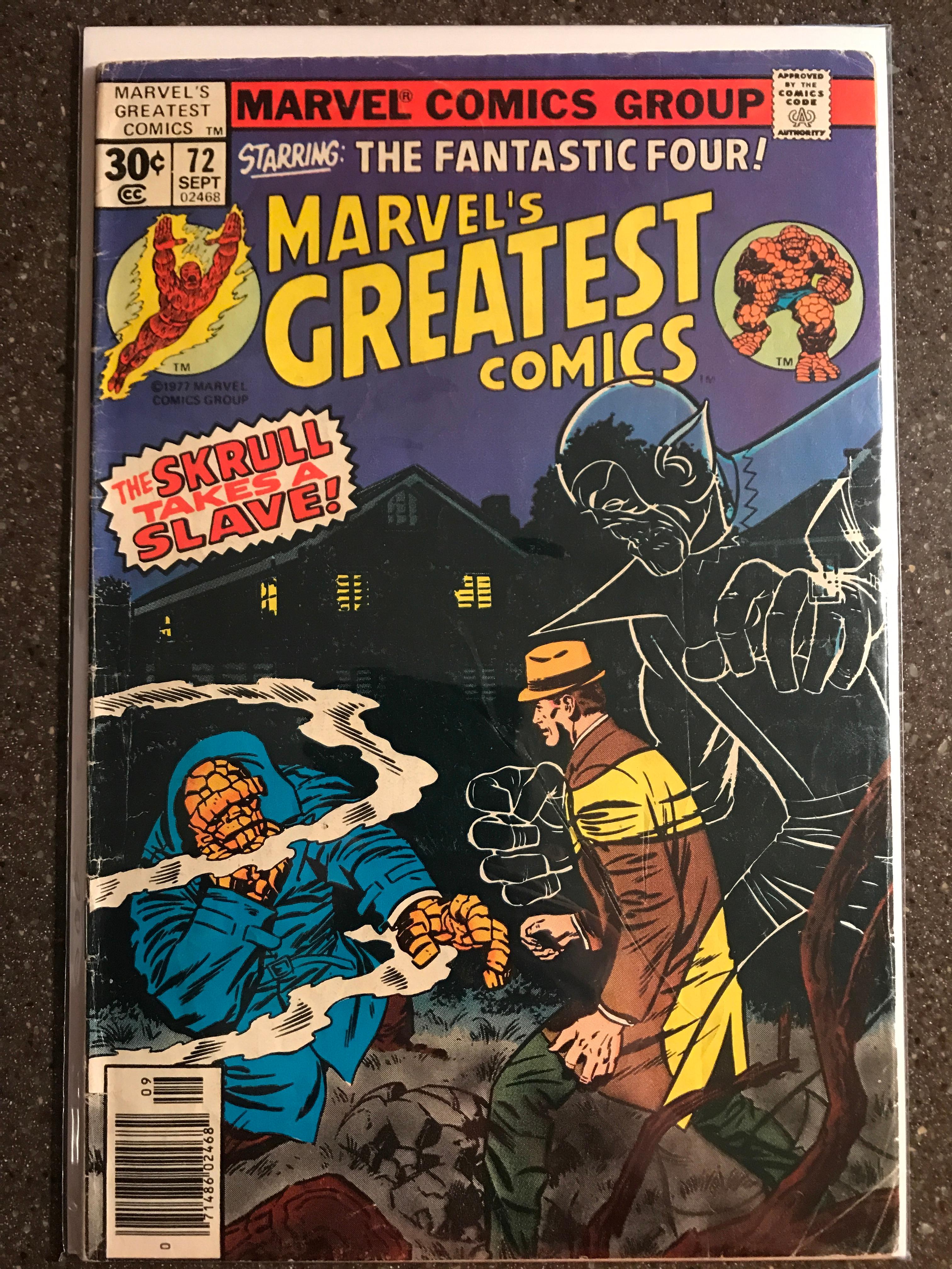 Marvels Greatest Comics Starring the Fantastic Four #72 Comic Marvel Comics 1977 Bronze Age