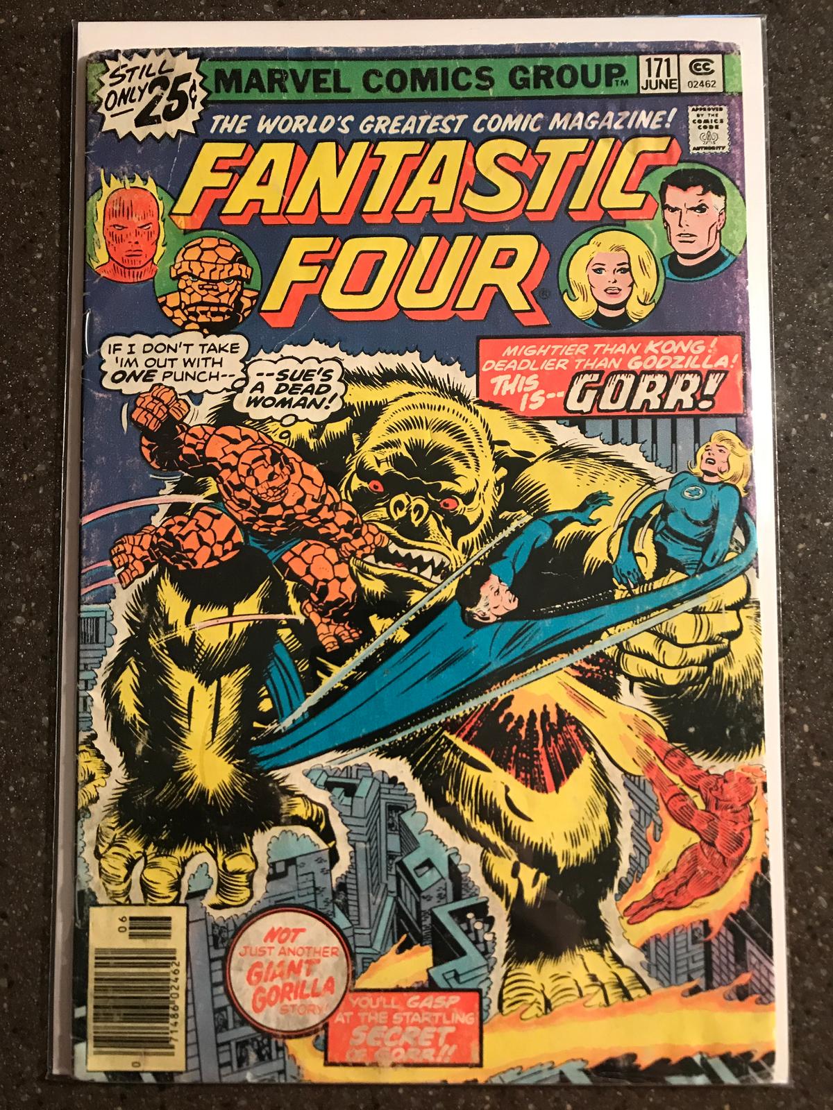 Fantastic Four #171 Comic Marvel Comics 1976 Bronze Age KEY 1st Appearance Gorr