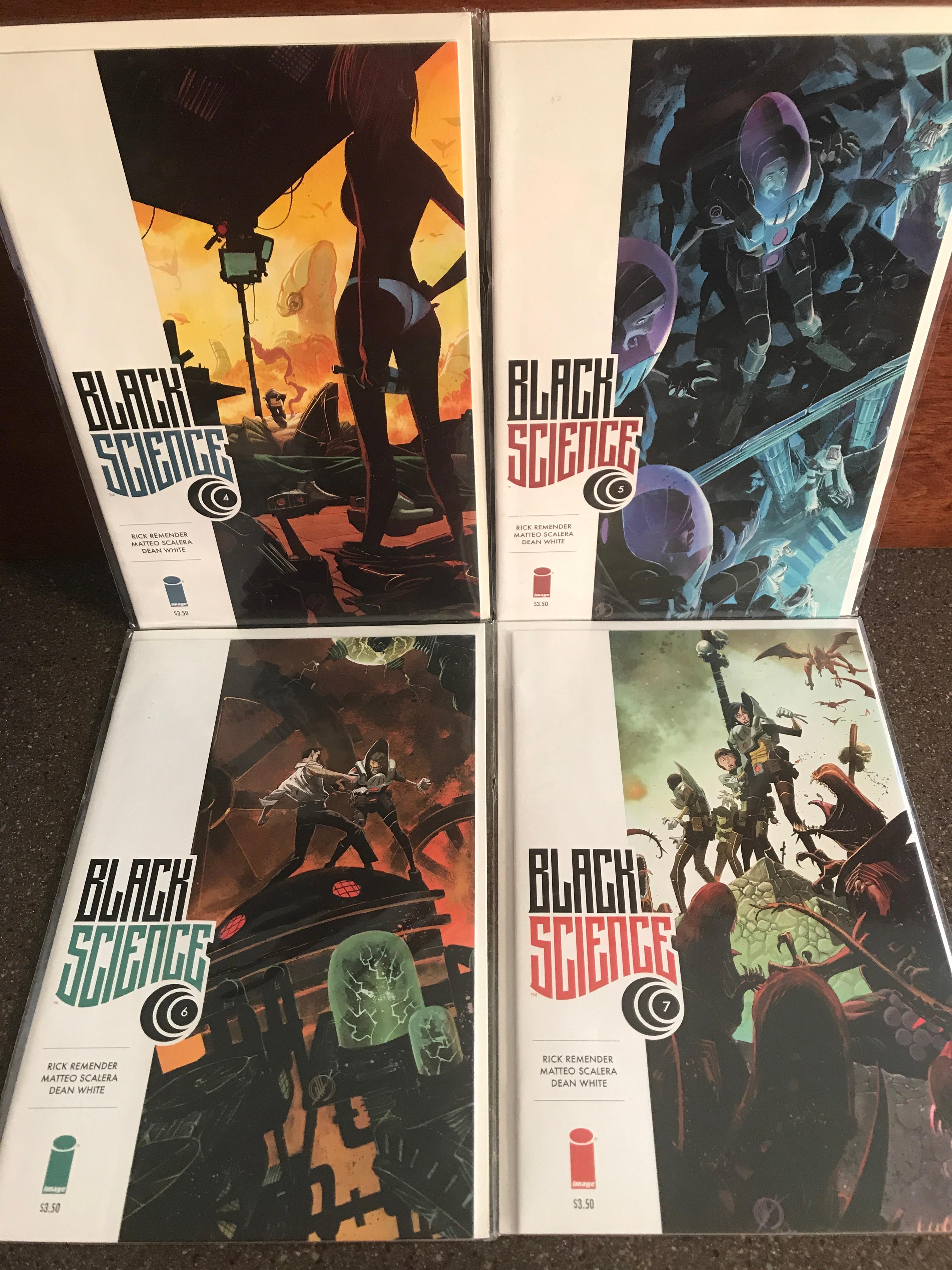 4 Issues Black Science Comics #4 #5 #6 & #7 Image Comics