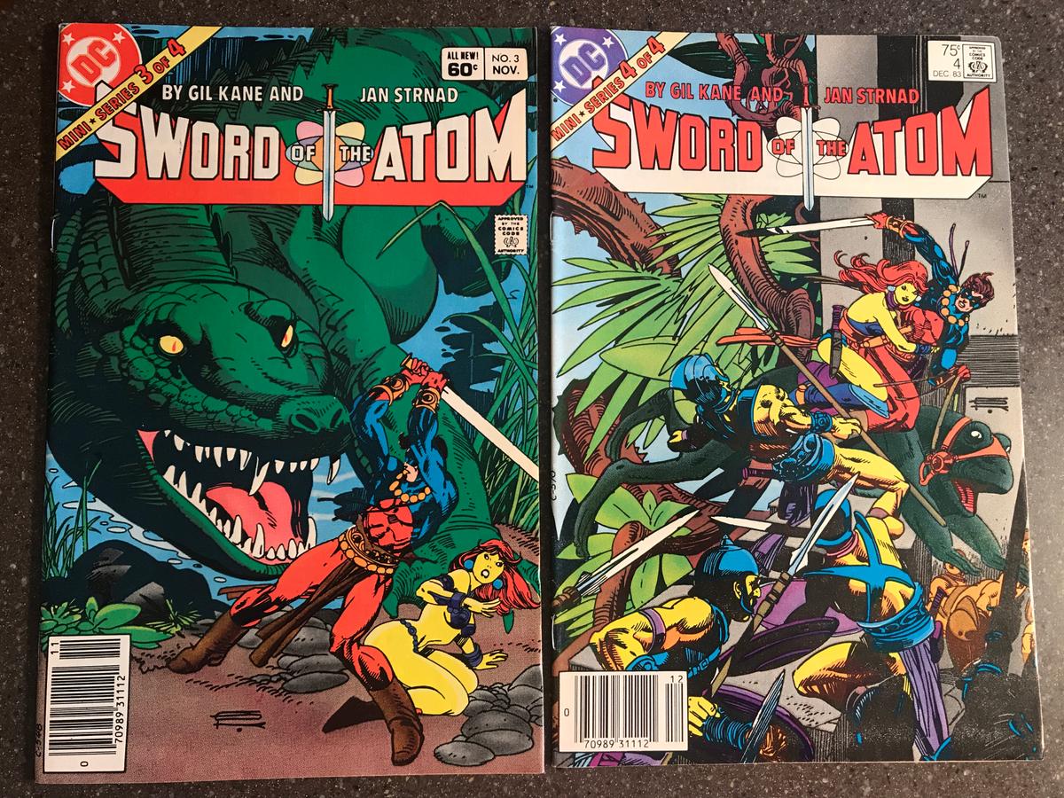 2 Issues Sword of the Atom Comic #3 & #4 DC Comics 1983 Bronze Age KEY Series Finale