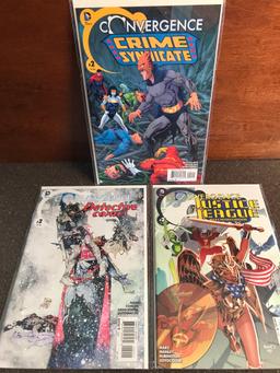 3 Issues Convergence #2 Detective Comics Justice League International & Crime Syndicate