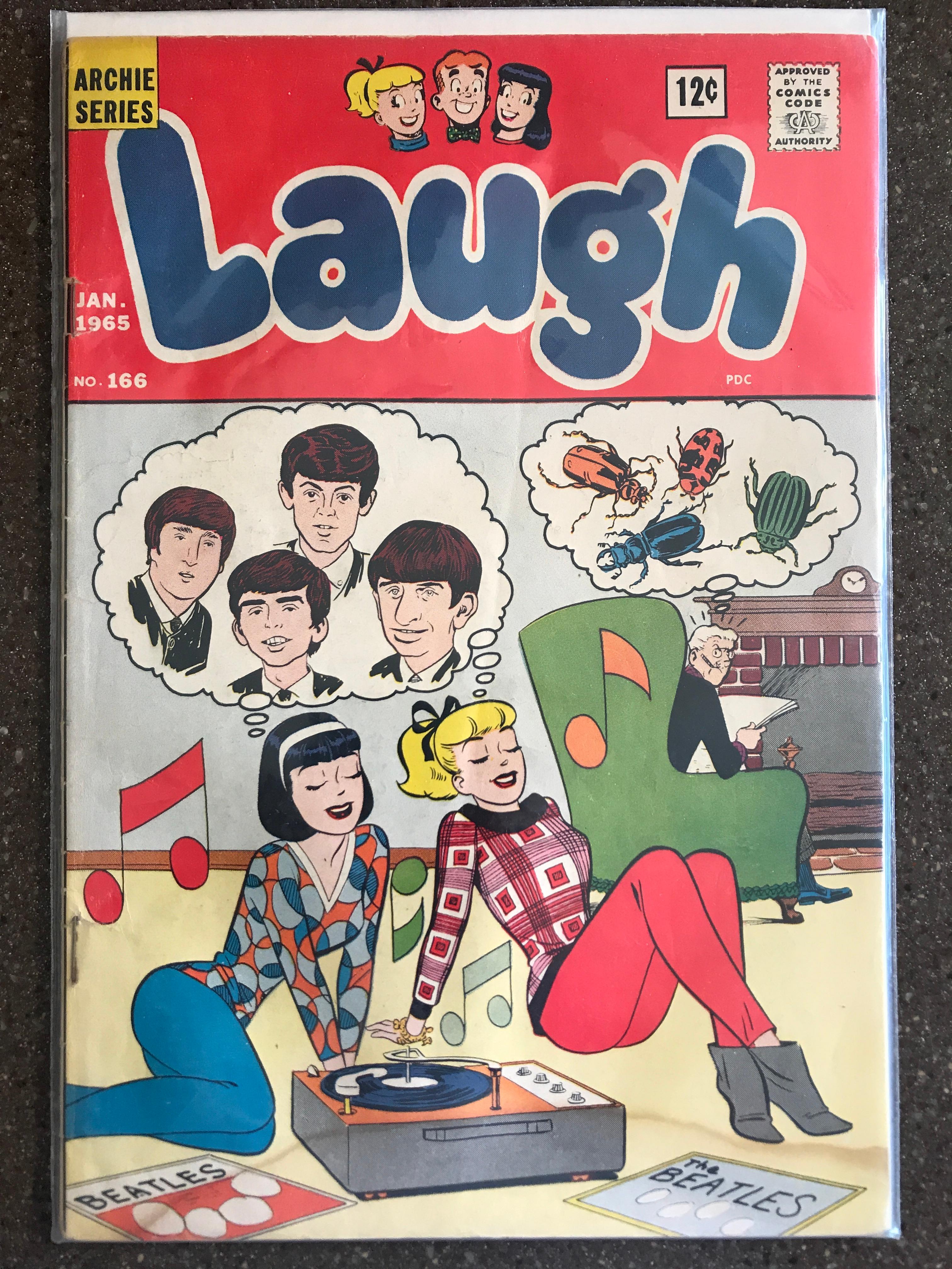 Laugh Comic #166 Archie Series 1965 Silver Age KEY BEATLES COVER