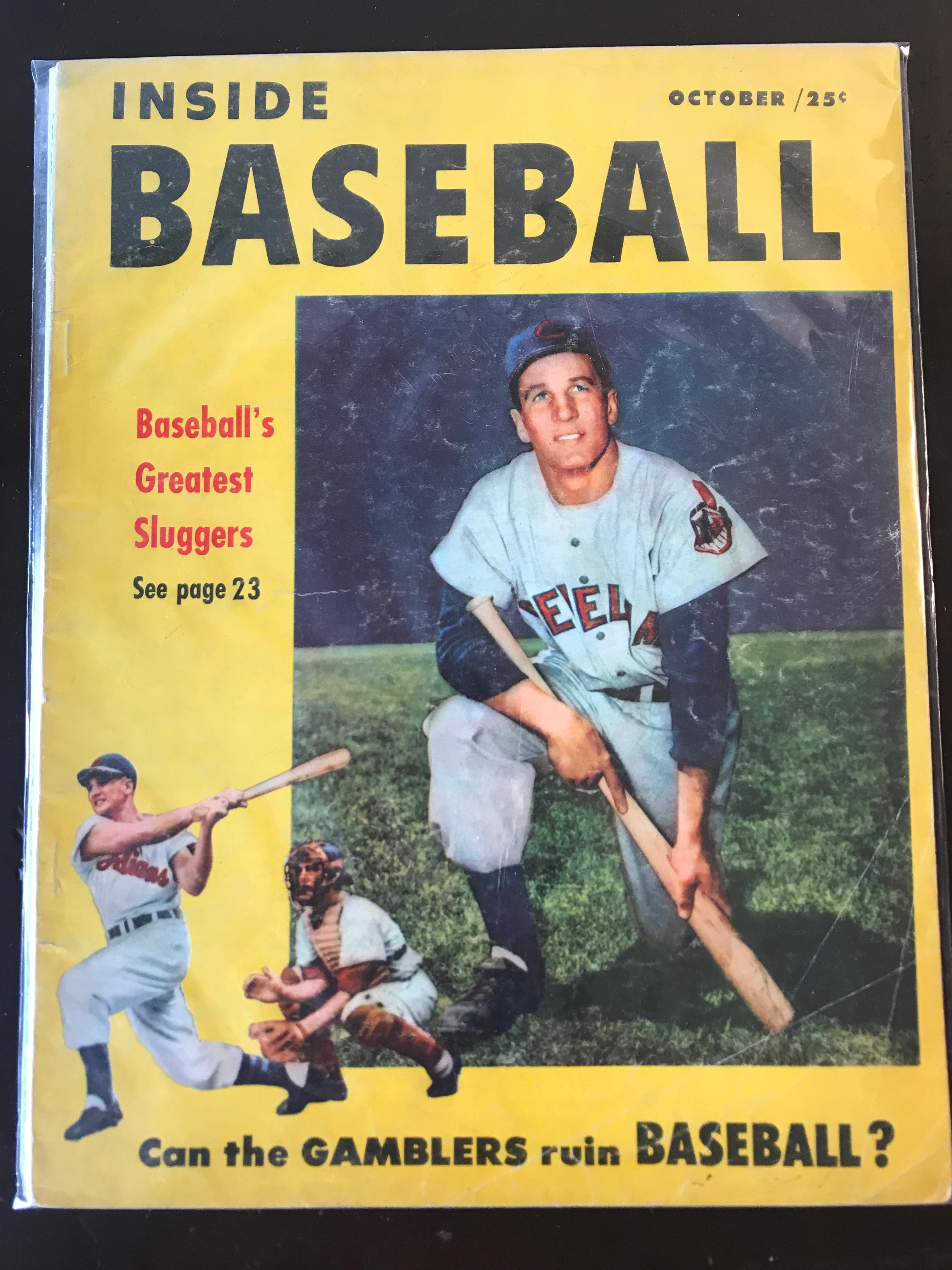 Inside Baseball Magazine Vol 1 #2 October 1953 Jackie Robinson Yogi Berra Mickey Mantle