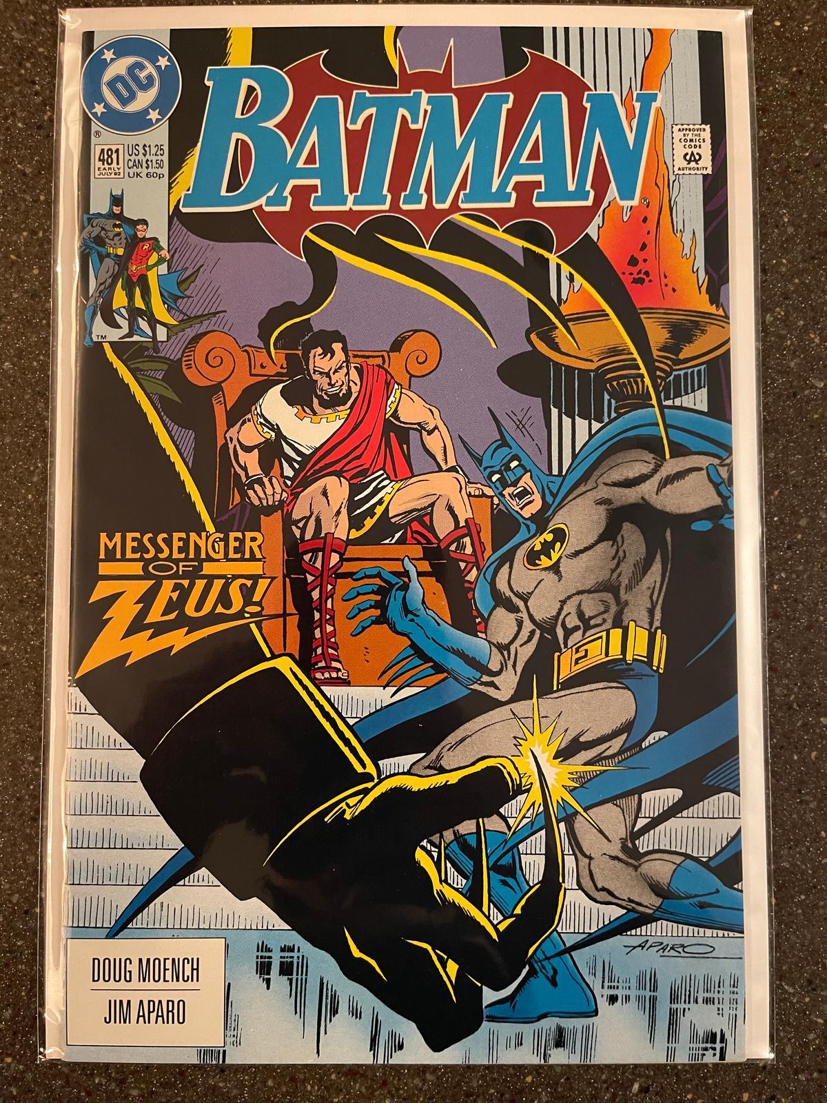 Batman Comic #481 DC Comics 1992 Doug Moench Jim Aparo