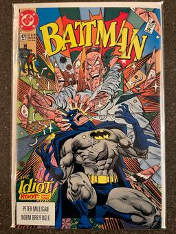 Batman Comic #473 DC Comics 1992 The Idiot Attacks Batman