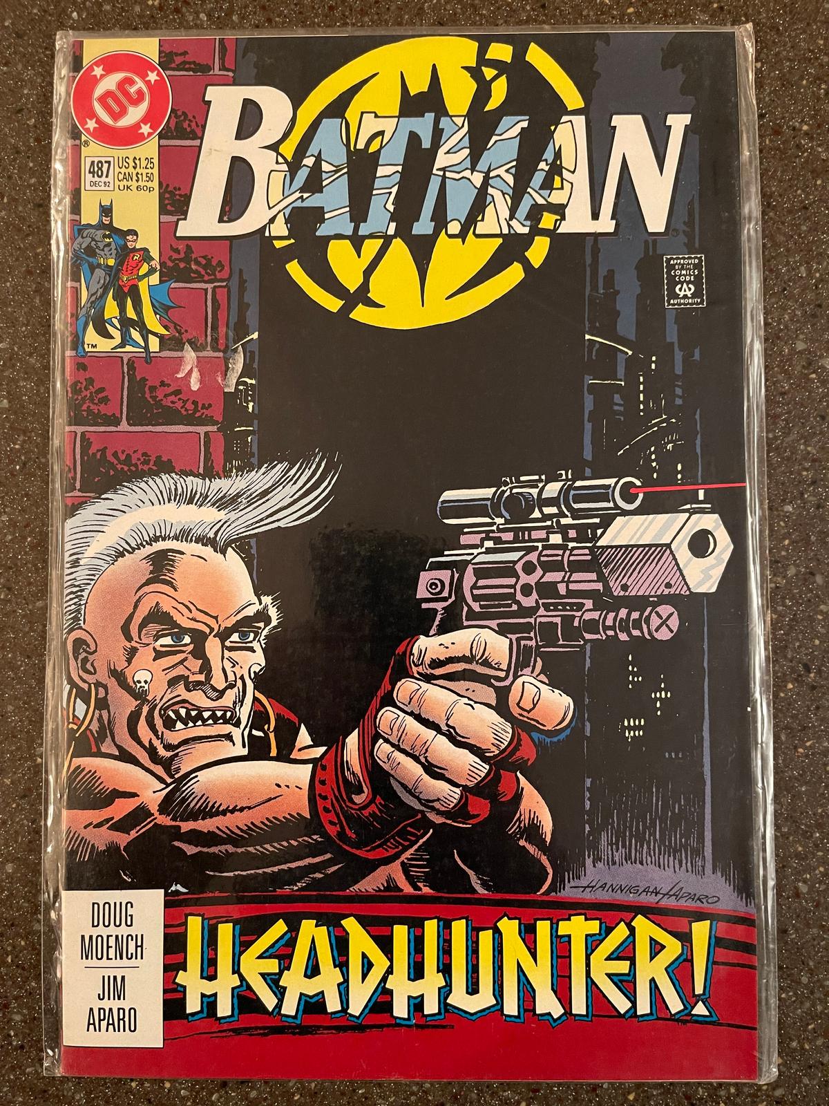 Batman Comic #487 DC Comics 1992 Contract Out on Jim Gordons Life Jim Aparo