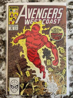 Avengers West Coast Comic #50 Marvel 1989 Copper Age KEY END OF VISIONQUEST