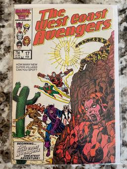 Avengers West Coast #17 Marvel 1987 Copper Age KEY 1st Appearance of Sunstroke