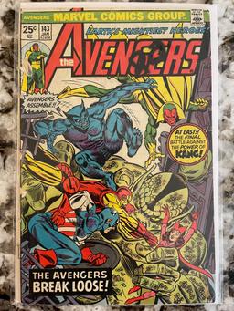 Avengers Comic #143 Marvel 1976 Bronze Age Issue Includes Hawkeye and Thor