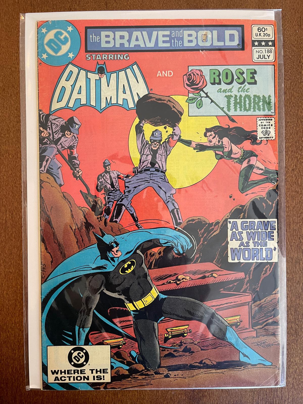 The Brave & the Bold Comic #188 DC Comics Batman Rose and the Thorn 1982 Bronze Age