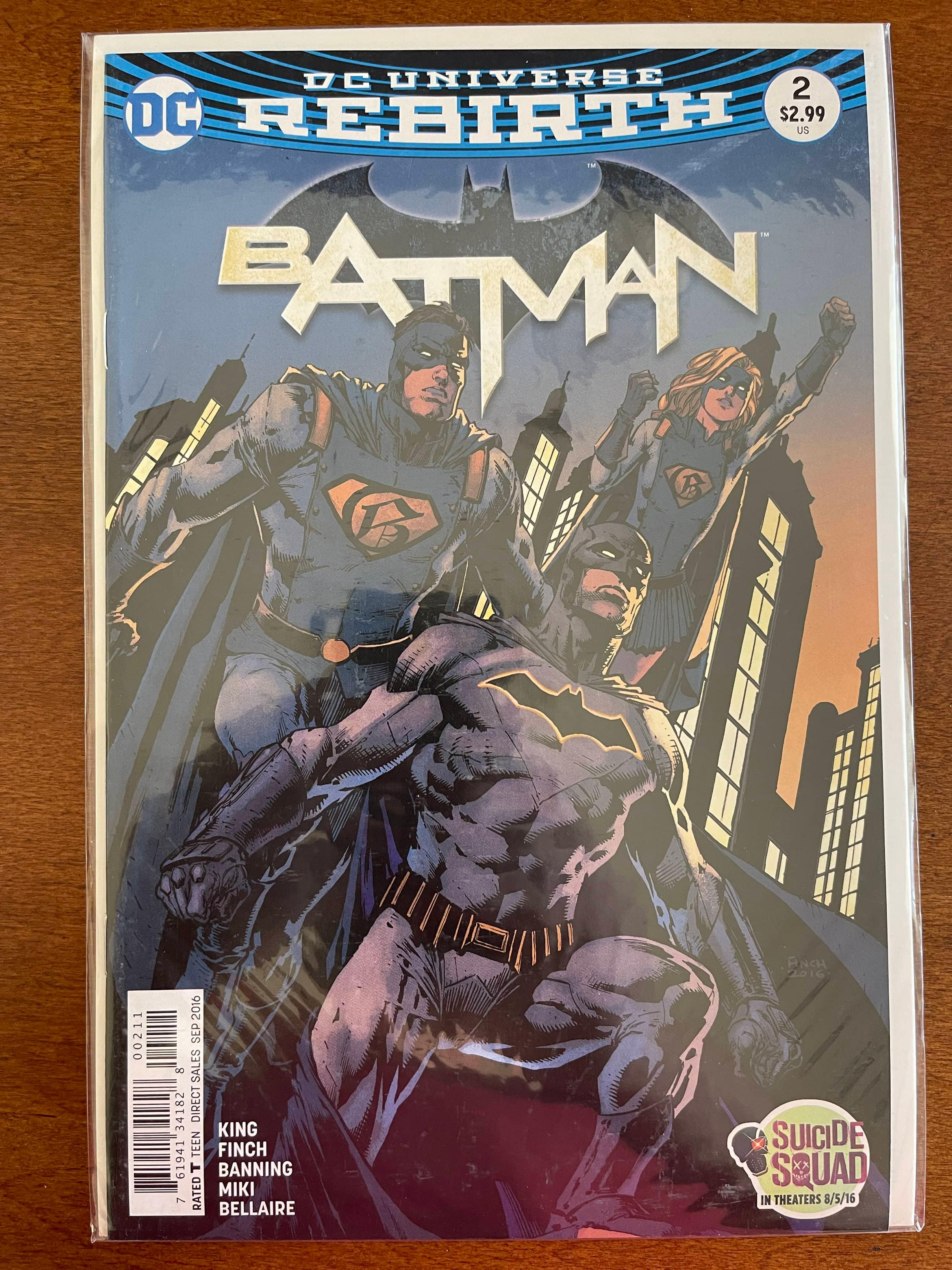 Batman Comics #2 DC Rebirth Tie-In
