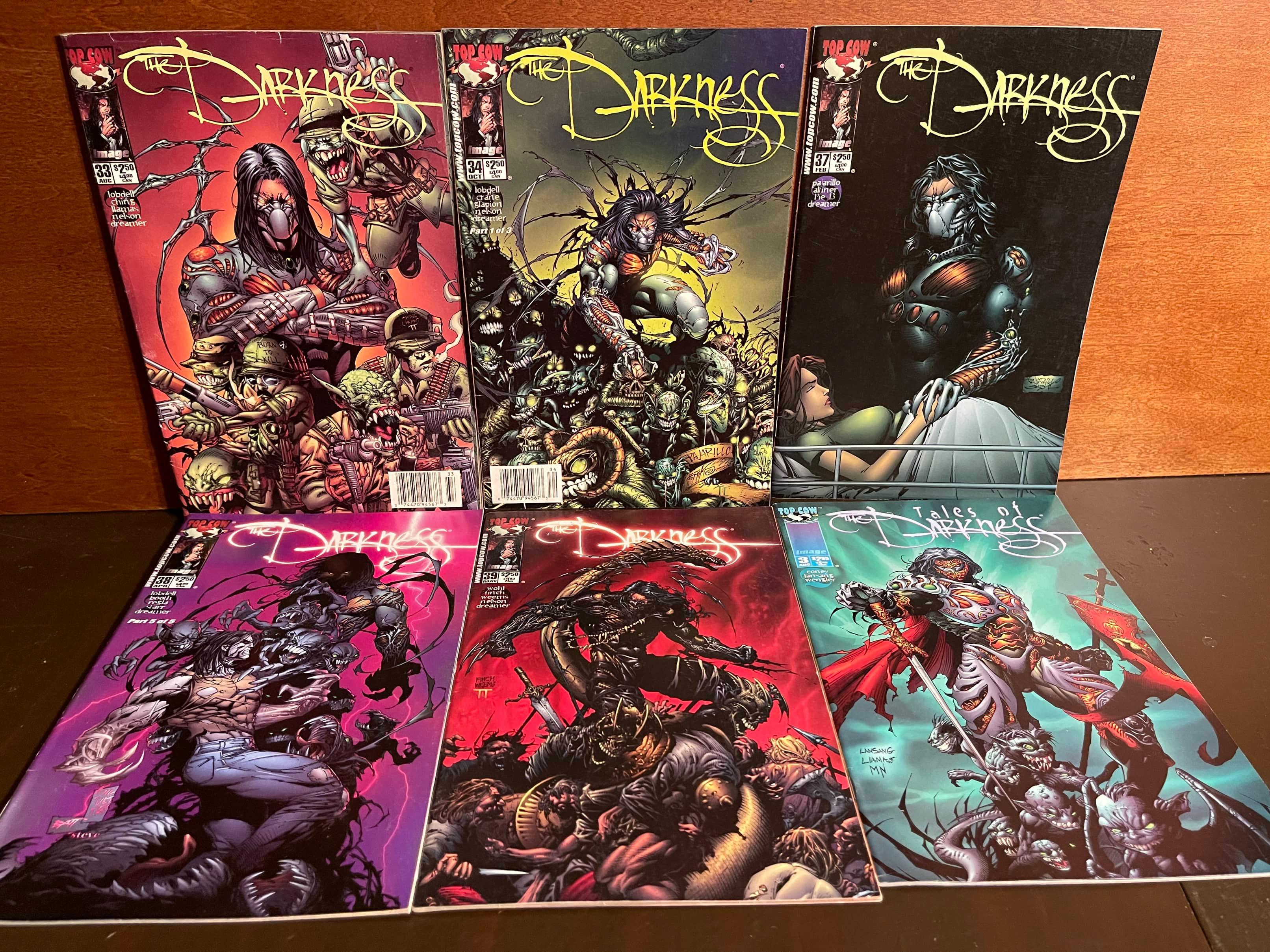 6 Issues The Darkness #33 #34 #37 #38 #39 Tales of the Darkness #3 Top Cow Comics