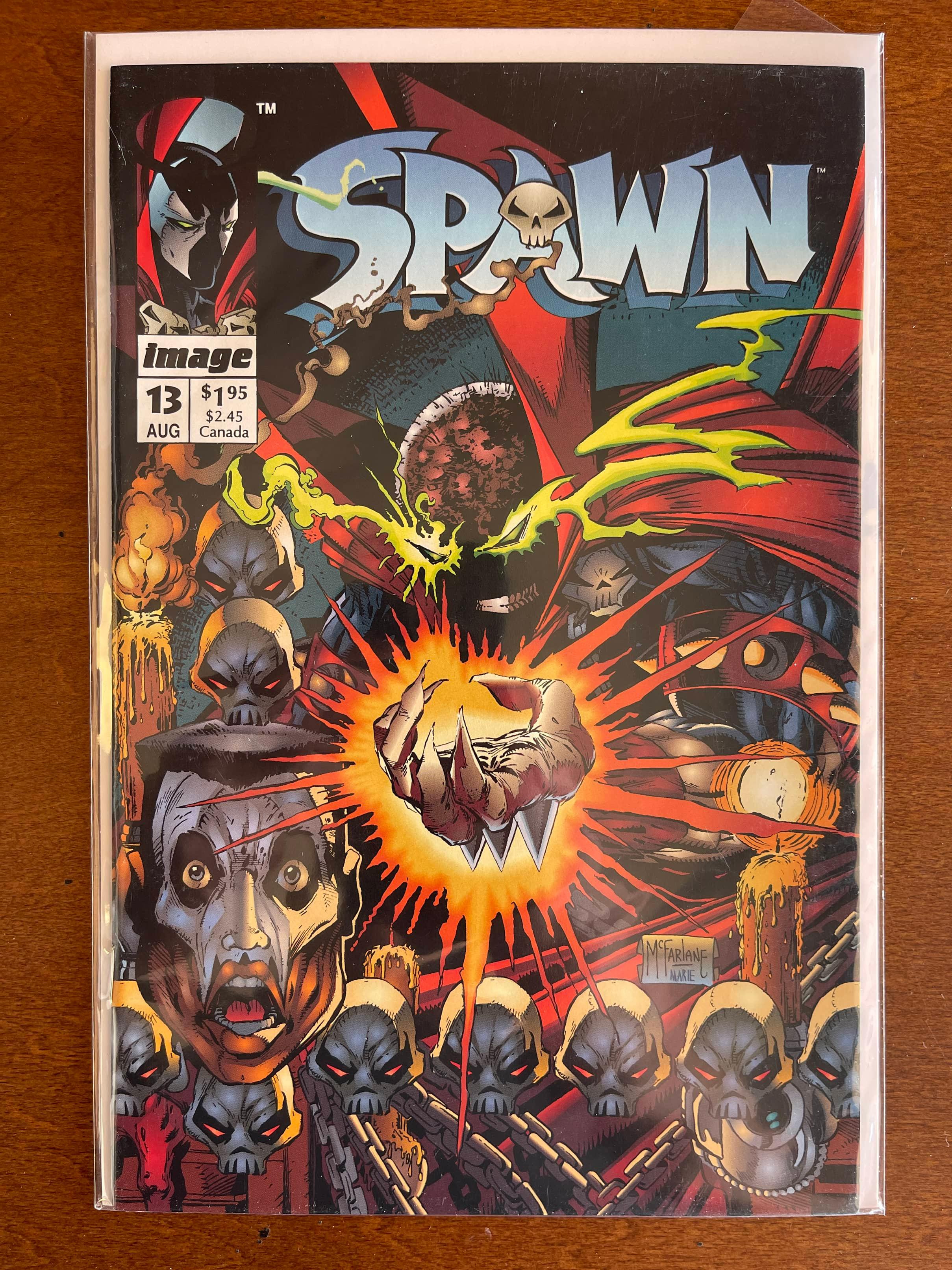 Spawn Comic #13 Image Comics Todd McFarlane KEY Origin of Chapels Disfigurement at the Hands of Spaw