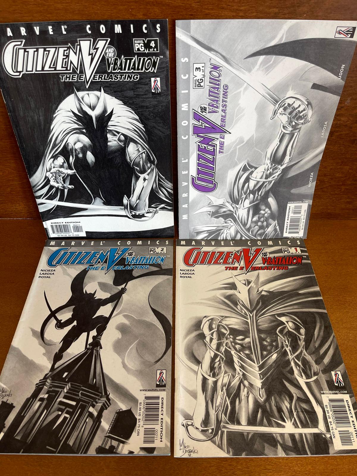 4 Issues Citizen V and the V Battalion The Everlasting Comics #1-4 Full Set Marvel Comics KEY 1st Is