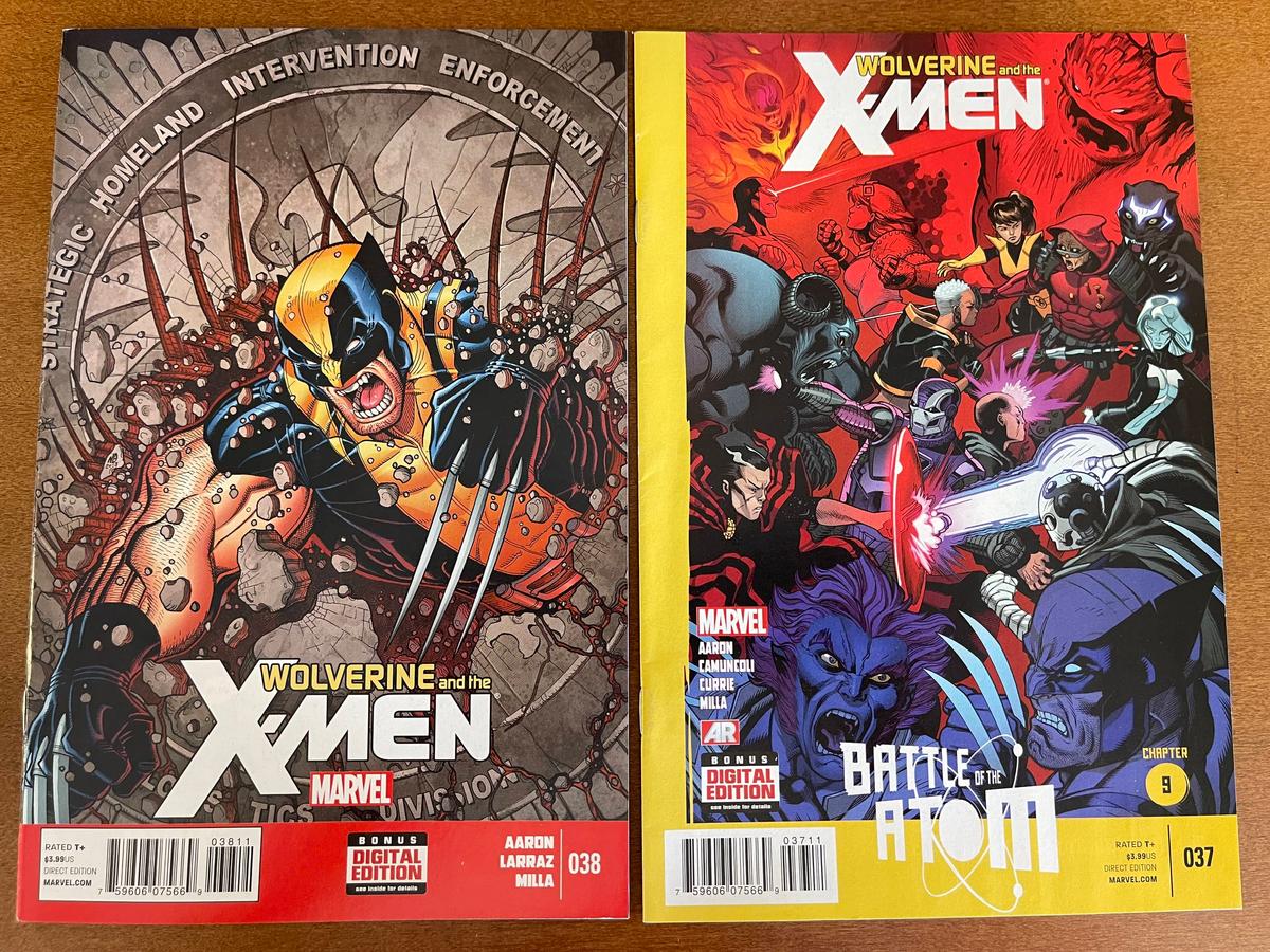 2 Issues Wolverine and the XMen Comics #37 #38 Marvel Comics Battle of the Atom