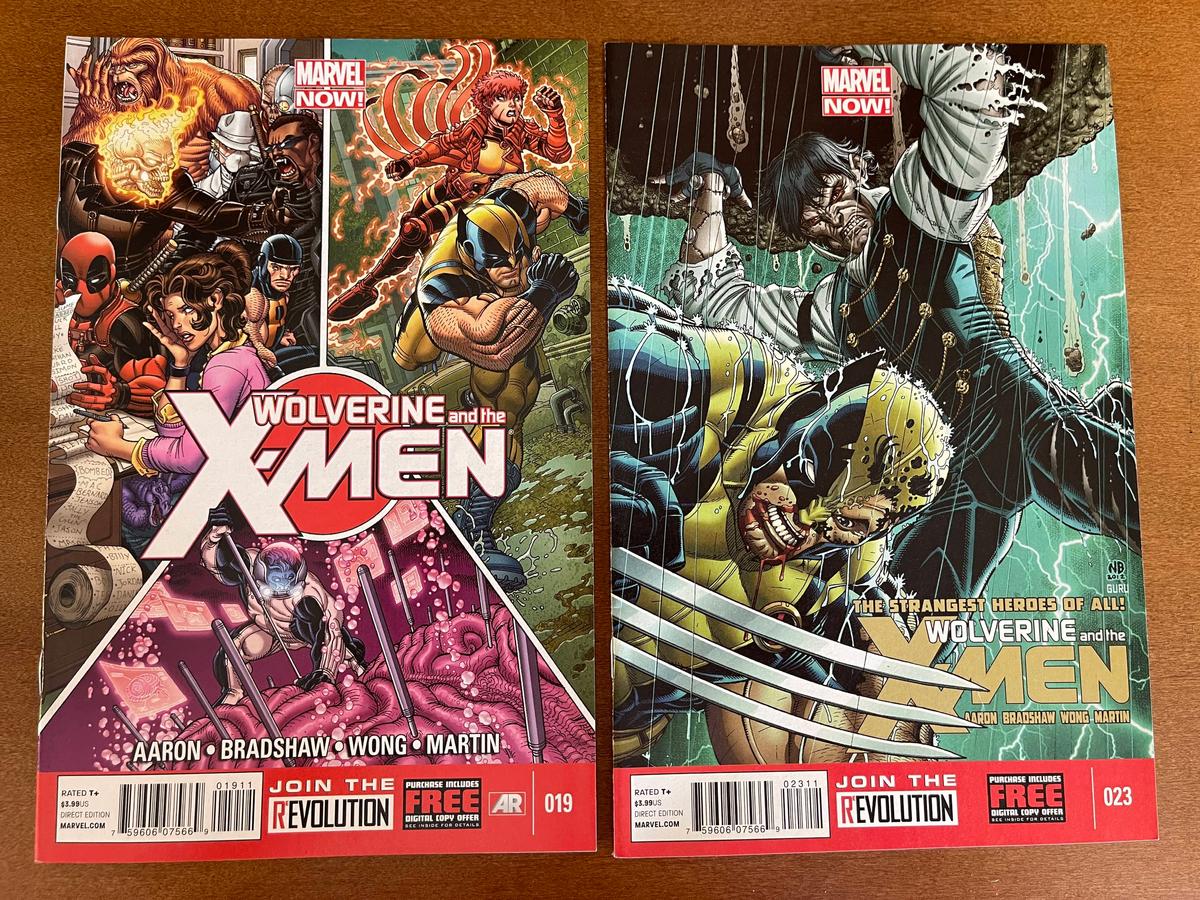 2 Issues Wolverine and the XMen Comics #19 #23 Marvel Comics Strangest Heroes of All