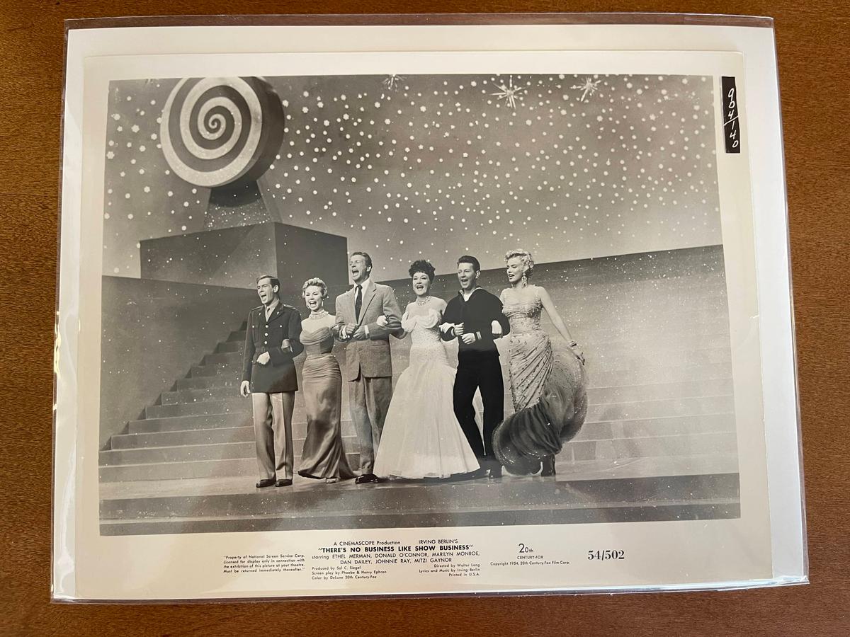 Original Publicity Photo 8X10 of Marilyn Monroe Ethel Merman Donald OConnor 1954 Still