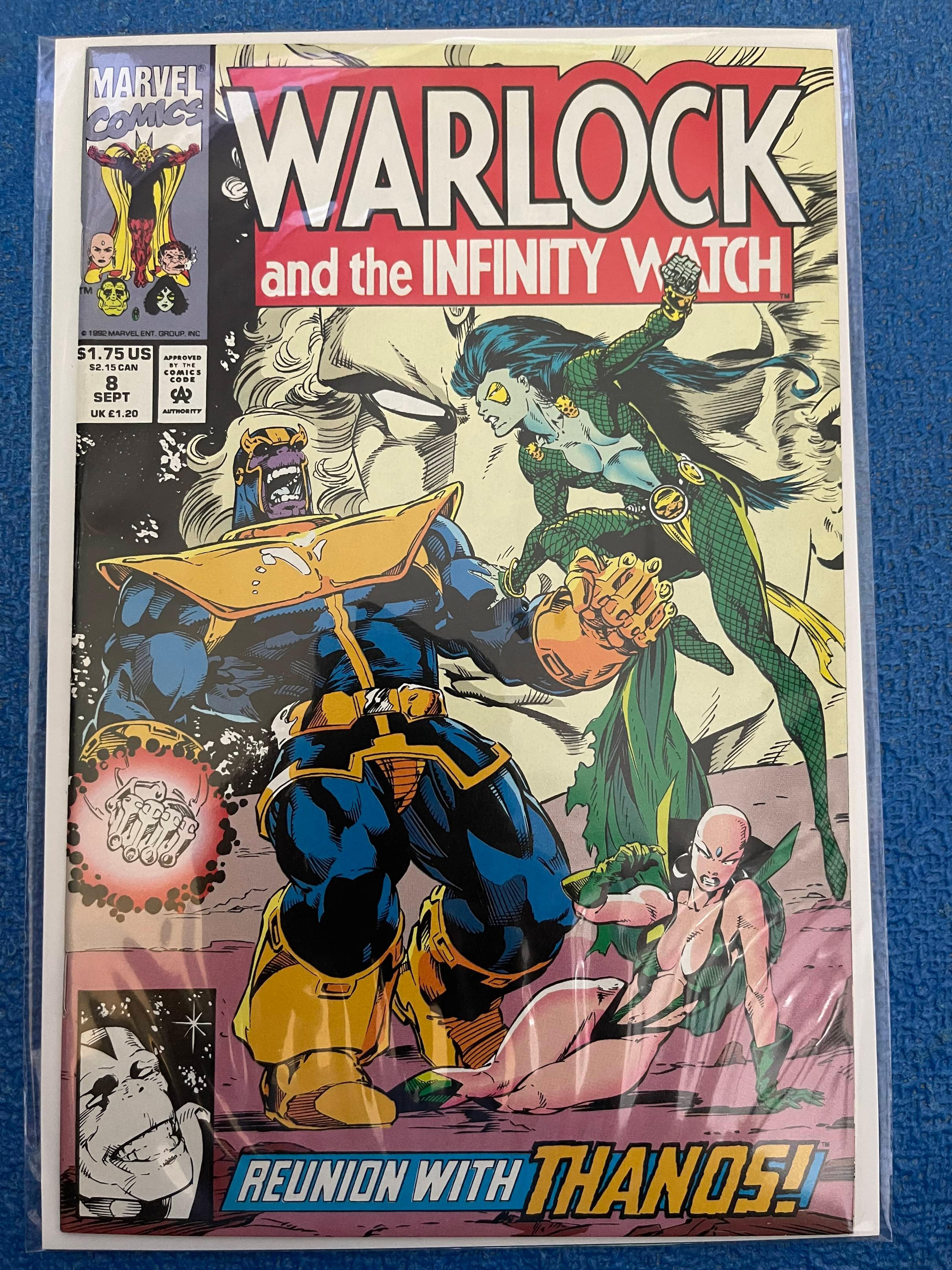 Warlock and the Infinity Watch Comic #8 Marvel Comics Thanos Cover