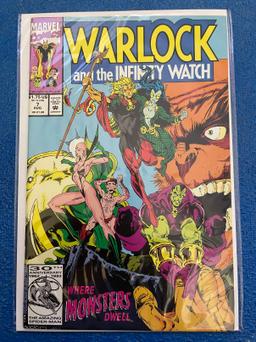 Warlock and the Infinity Watch Comic #7 Marvel Comics Key Reintroduction of Magus