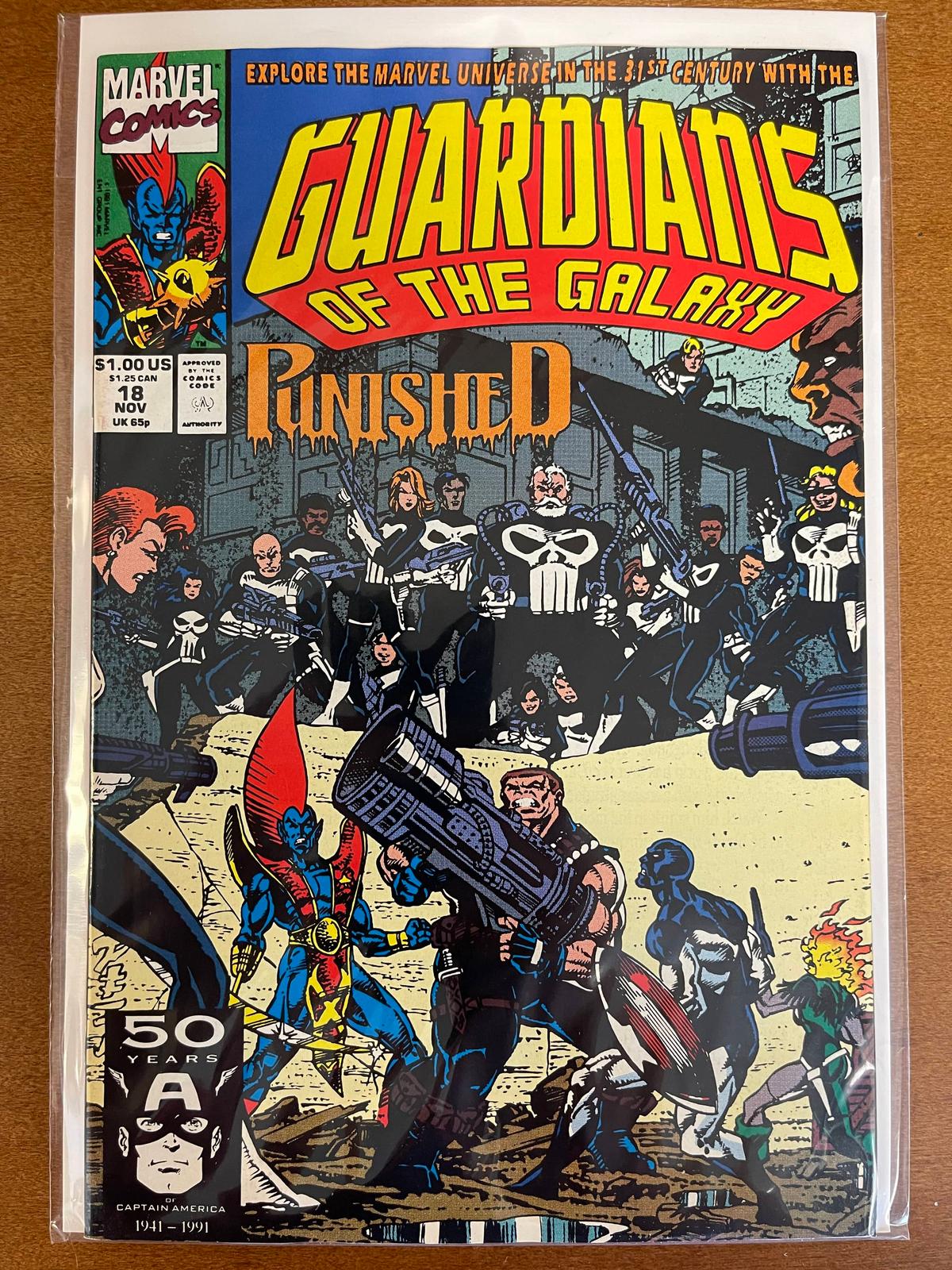 Guardians of the Galaxy Comic #18 Marvel Comics 1991 KEY 1st Appearance of Talon, an Inhuman