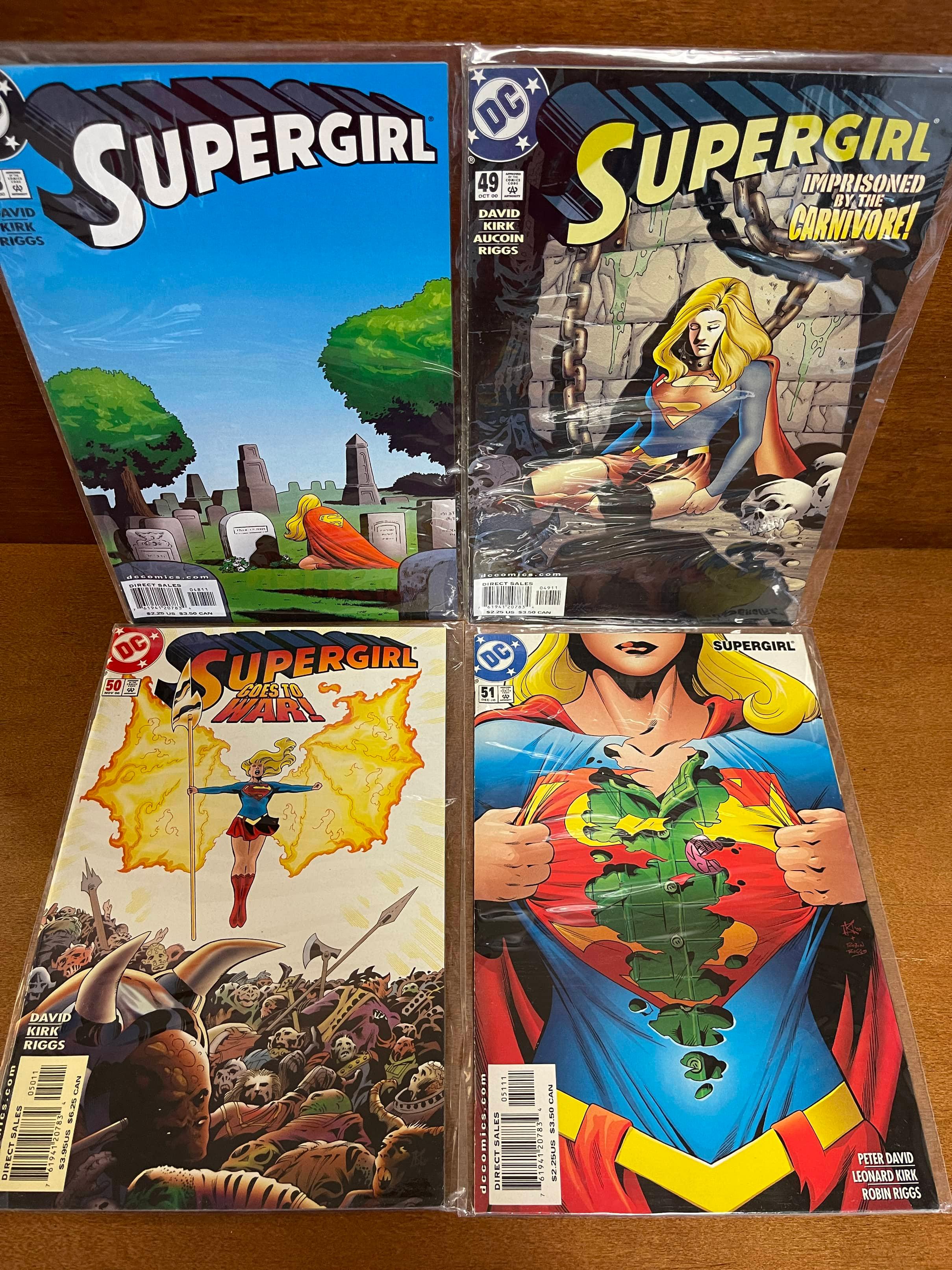 4 Issues Supergirl Comic #48 #49 #50 #51 DC Comics Carnivore