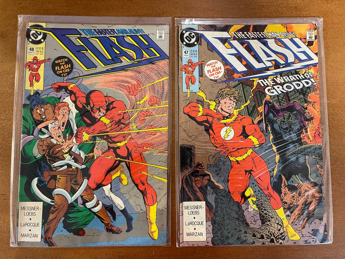 2 Issues Flash Comic #47 #48 DC Comics Elongated Man