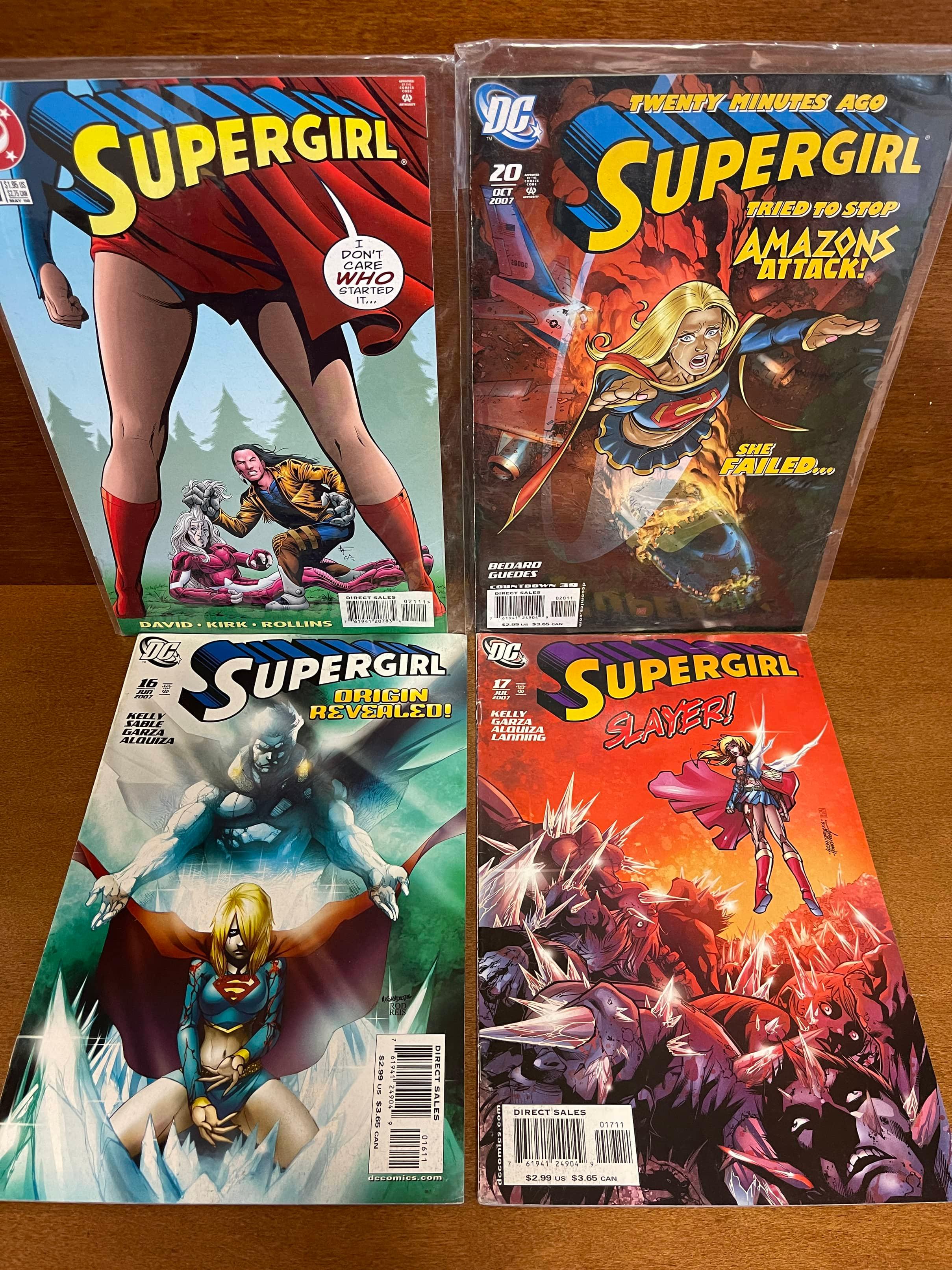 4 Issues Supergirl Comic #16 #17 #20 #21 DC Comics Origin