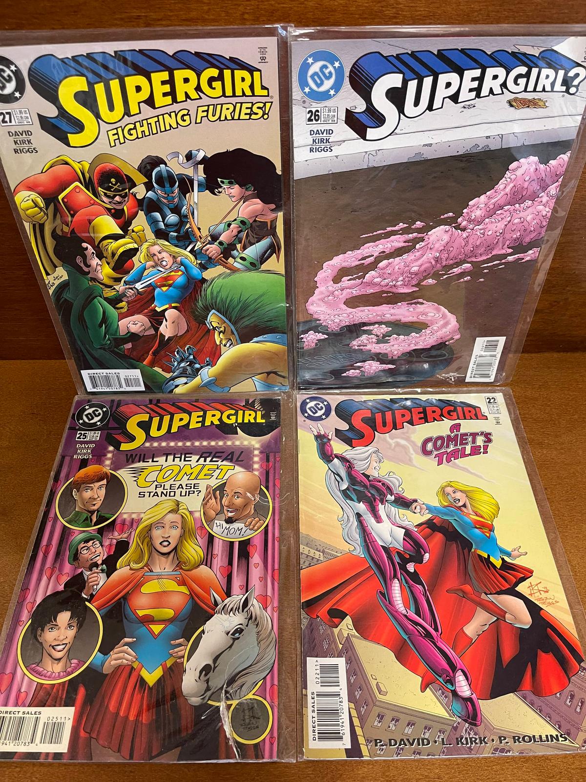 4 Issues Supergirl Comic #22 #25 #26 #27 DC Comics Comet