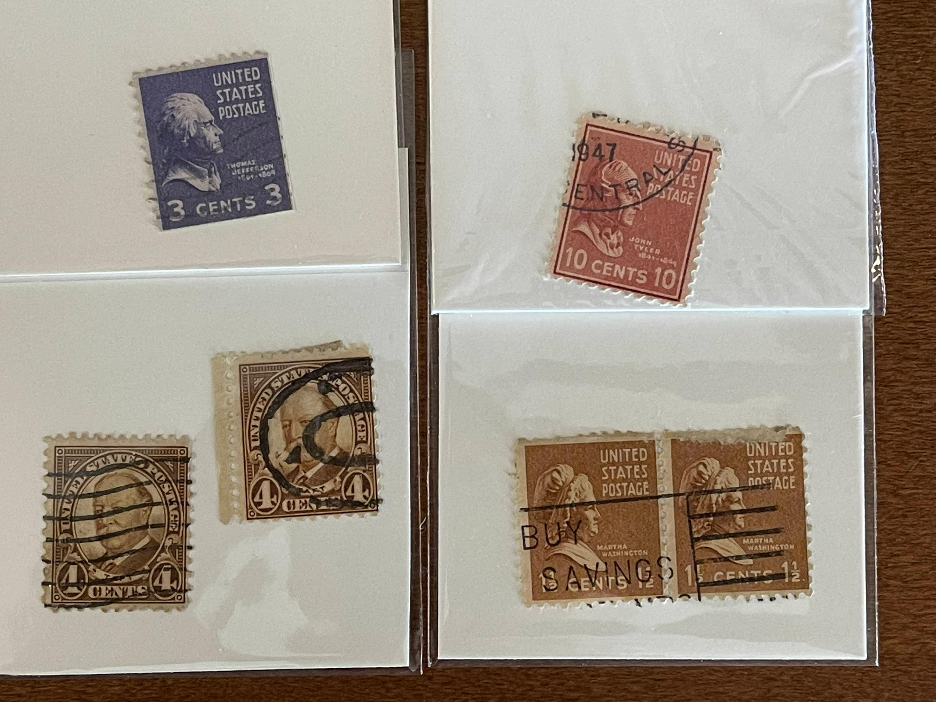 6 Stamps Used Singles US #847 1939 #851 1939 #687 1930 Pair US #849 1939
