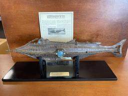 Official Walt Disney 20,000 Leagues Under the Sea 50th Anniversary Figurine Submarine Nautilus RARE