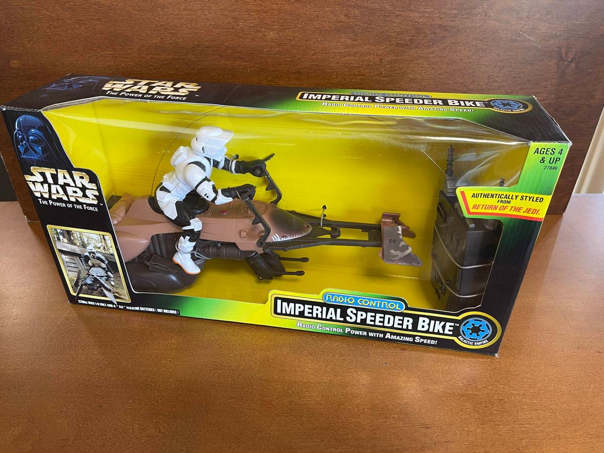 Star Wars Power of the Force Radio Control Imperial Speeder Bike 1997 NEW Kenner Lucasfilm