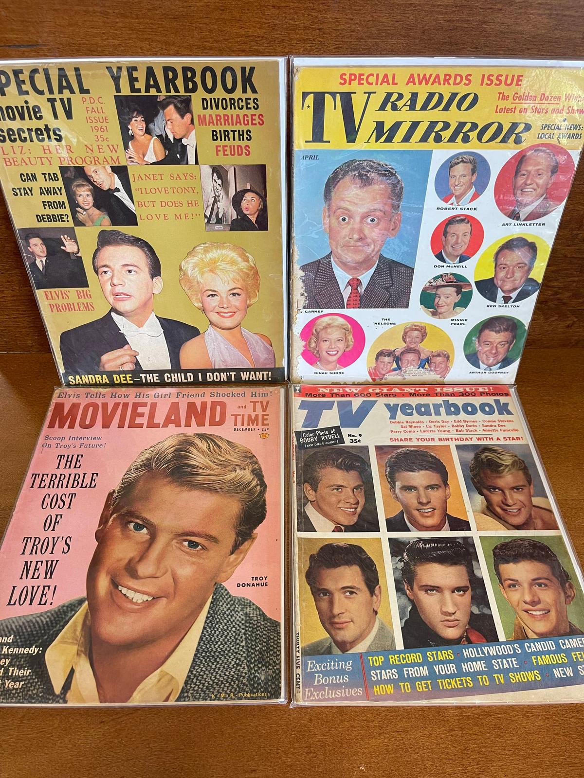 4 Issues 1960 1961 Movie TV Secrets Special Yearbook TV Radio Mirror TV Yearbook Movieland and TV Ti