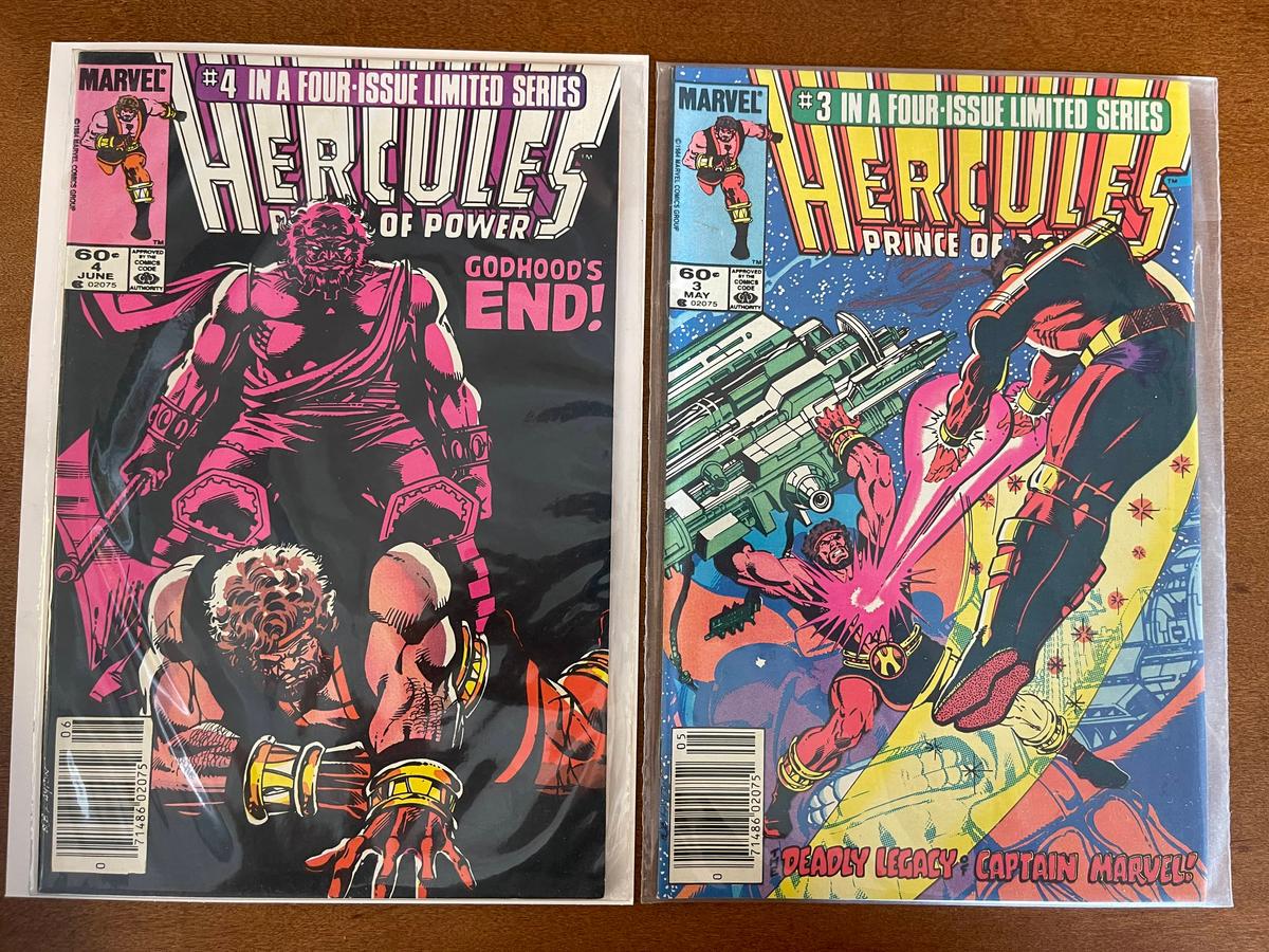 2 Issues Hercules Prince of Power Comic #3 & #4 Marvel Comics 1982 Bronze Age