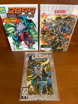 3 Issues Ultimate Doom Comic #1 Doom 2099 Comic #1 2099 Unlimited Comic #1 KEY 1st Issues Marvel Com