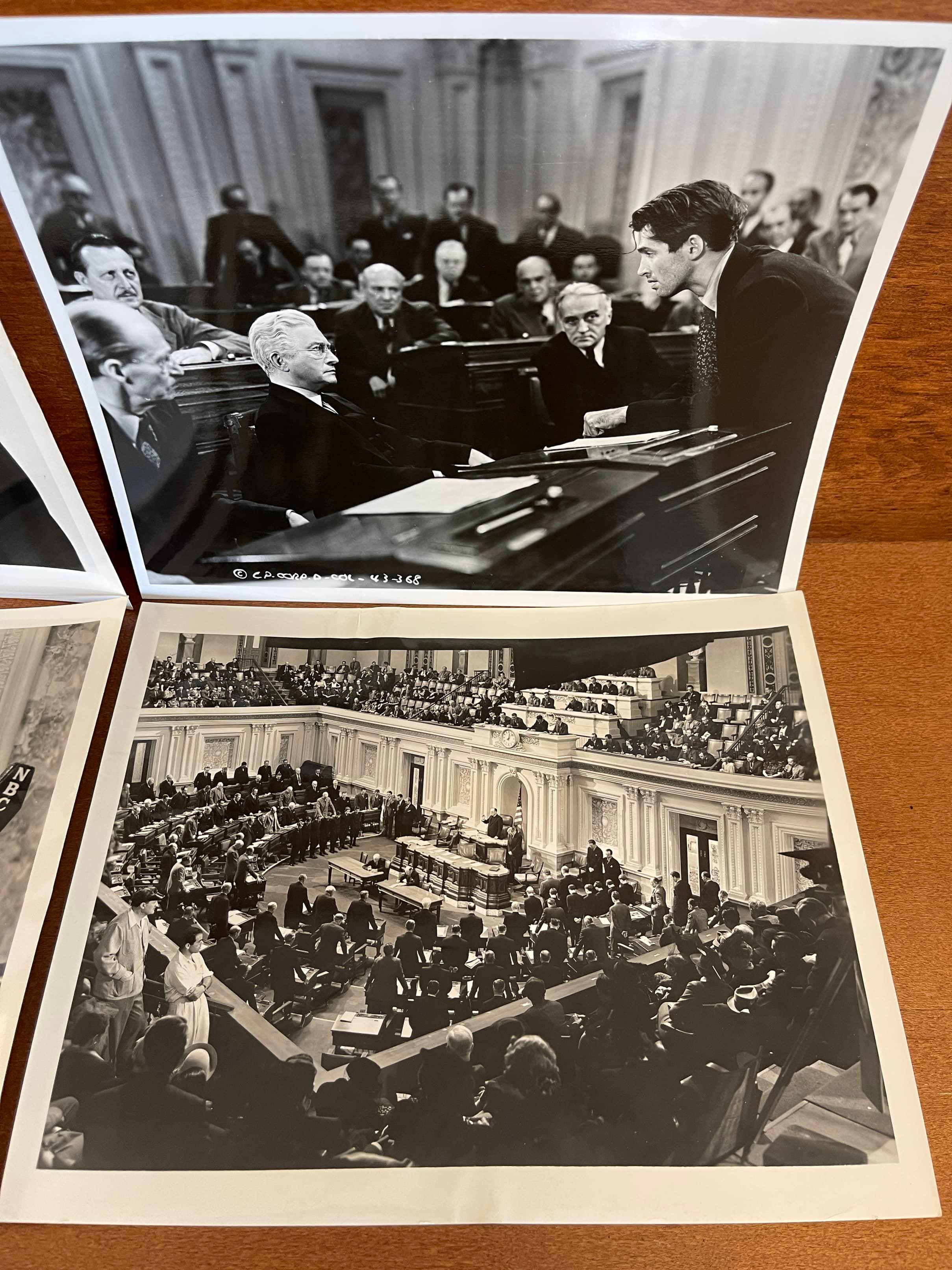 Four Mr Smith Goes To Washington Photos 8x10 James Stewart 1939 Claude Rains