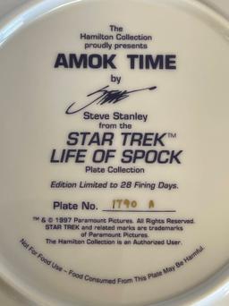 Amok Time from the Star Trek Life of Spock Plate Collection #1790A From The Hamilton Collection