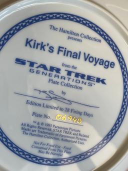 Kirk's Final Voyage from the Star Trek Generations Plate Collection #0694B From The Hamilton Collect