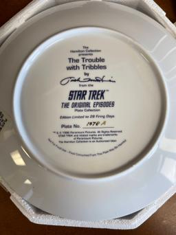 The Trouble With Tribbles from the Star Trek Original Episodes Plate Collection #1078A With COA From