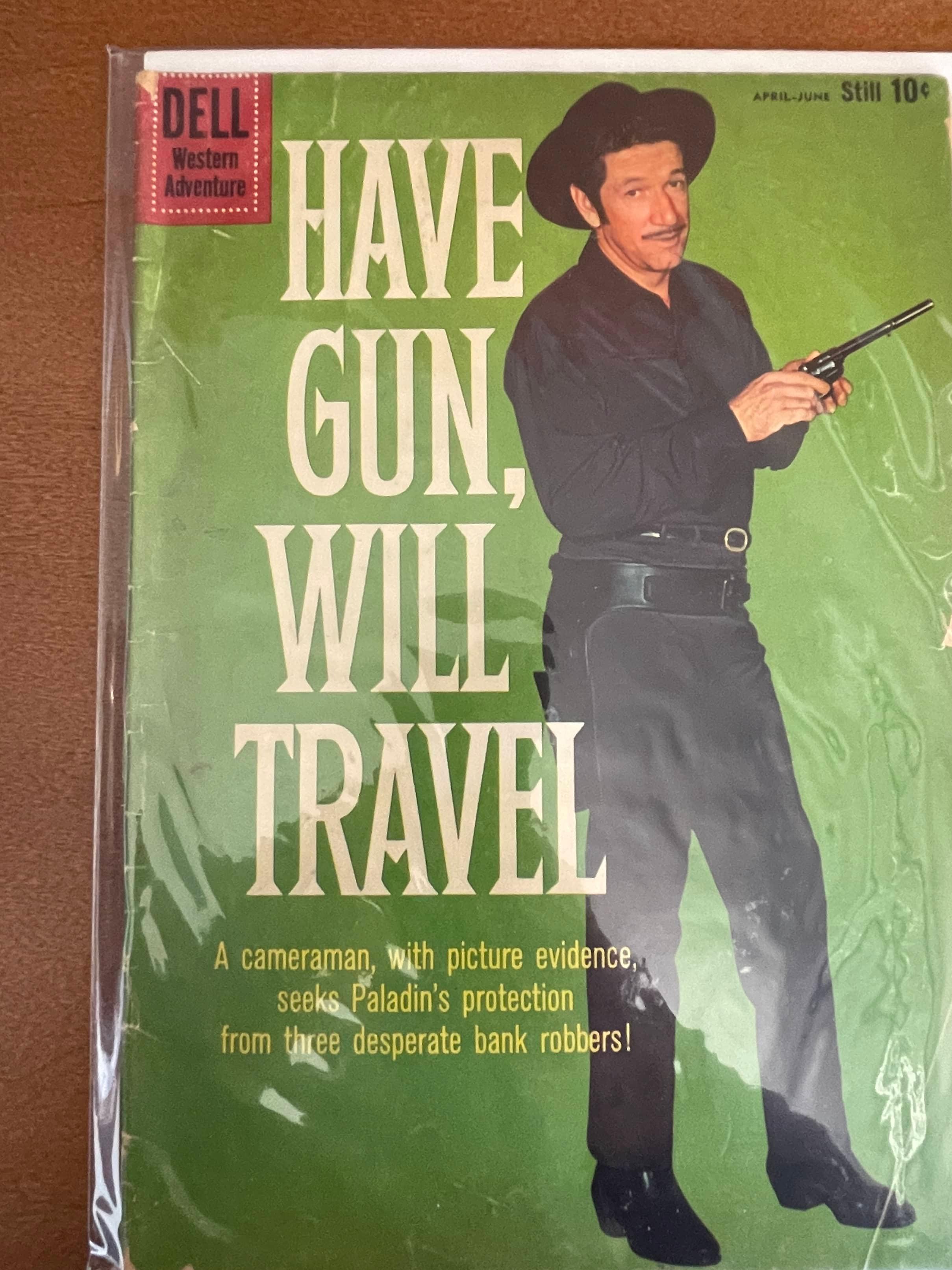 Have Gun Will Travel Comic #5 Dell 1960 Silver Age Western TV SHow Comic 10 Cents Richard Boone