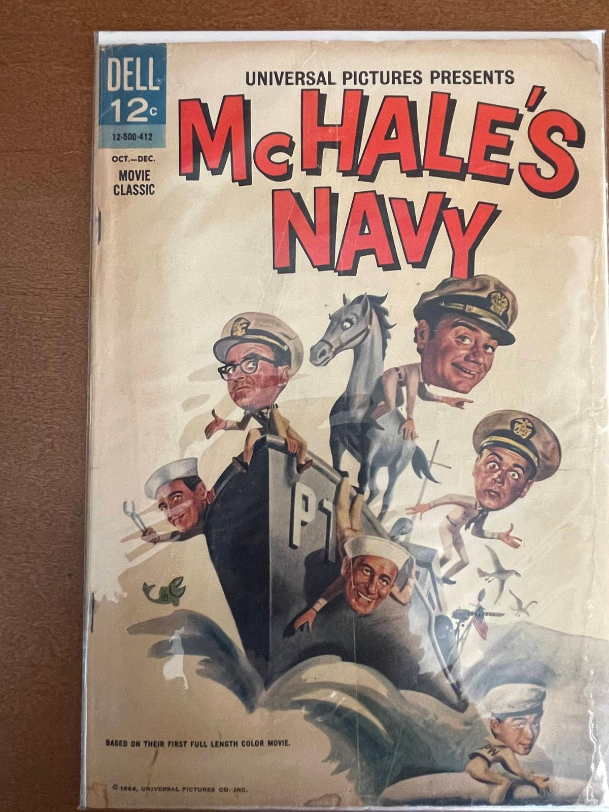 McHales Navy Movie Comic Dell 1964 Silver Age Movie Comic 12 Cents Ernst Borgnine