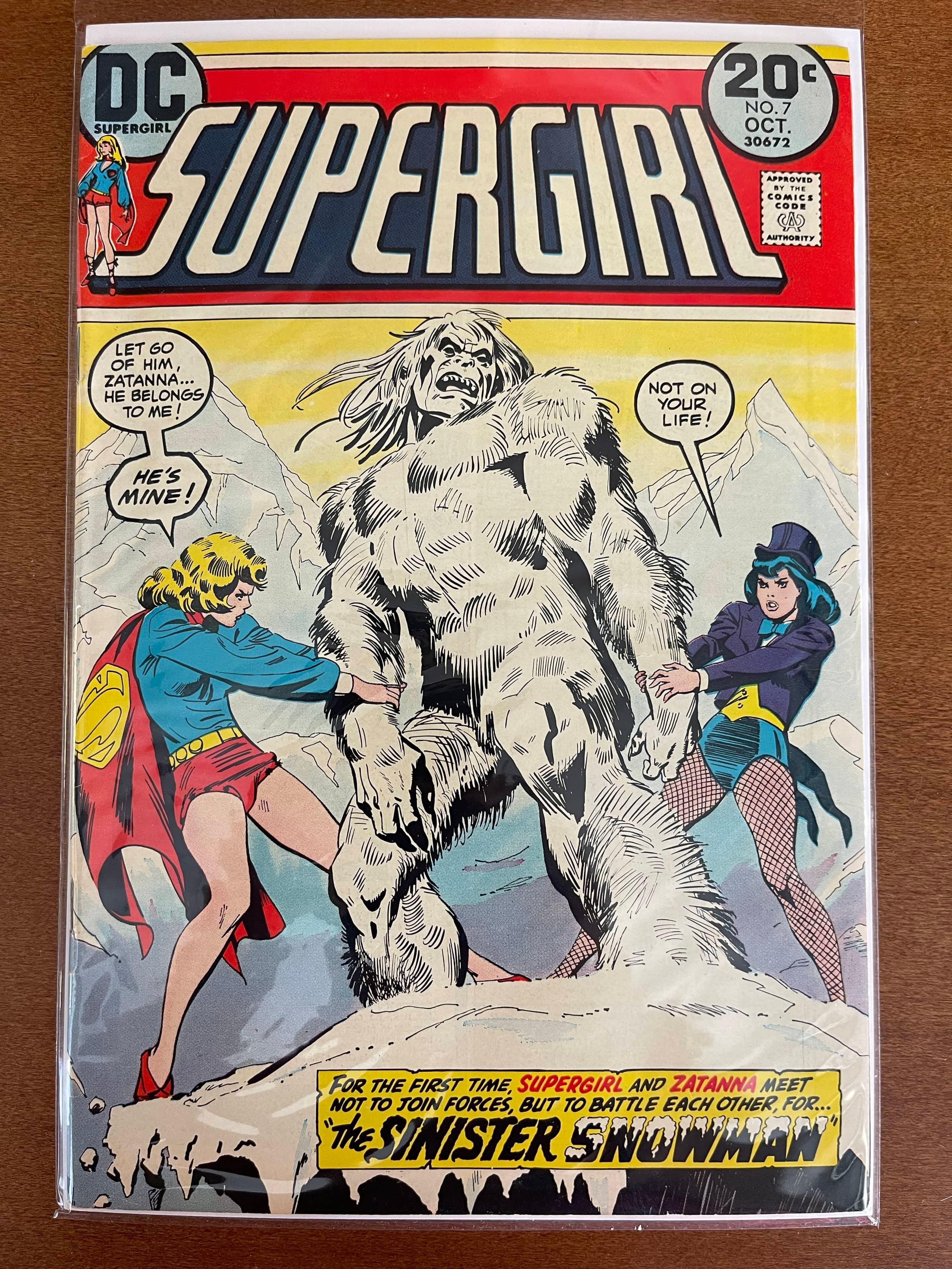 Supergirl Comic #7 DC 1973 Bronze Age Key 1st team-up of Supergirl and Zatanna